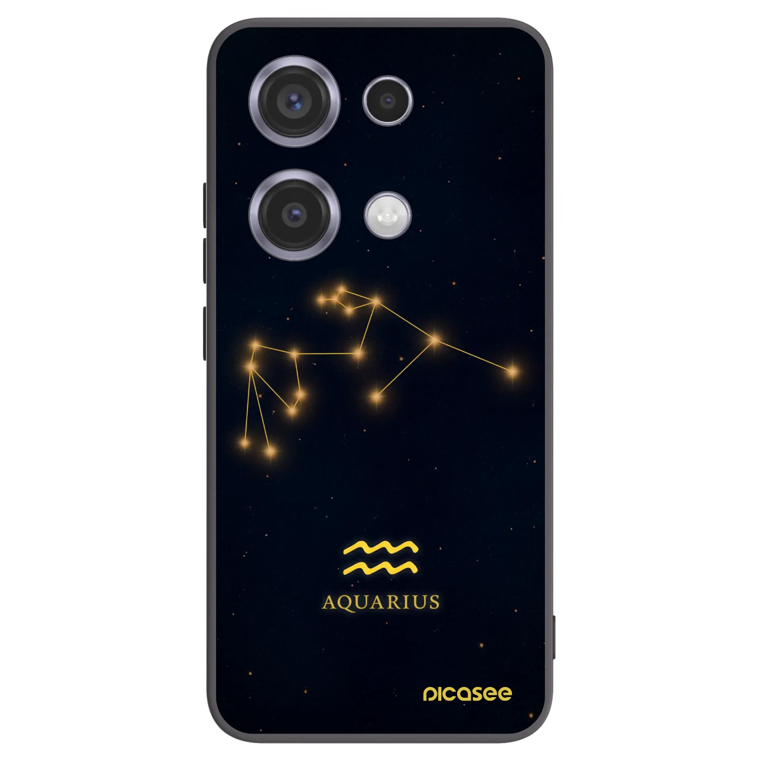 Picasee silikónový čierny obal pre Xiaomi Redmi Note 14S - AQUARIUS