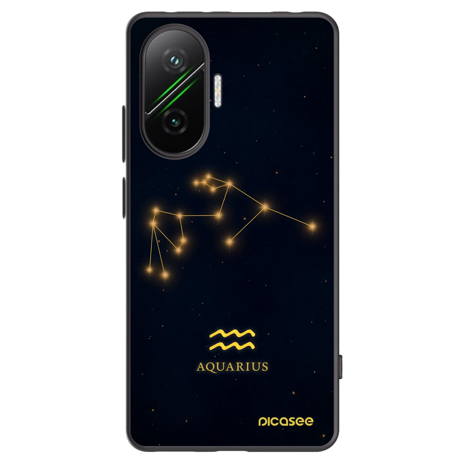 Silikónový čierny obal pre Xiaomi Poco F7 5G - AQUARIUS