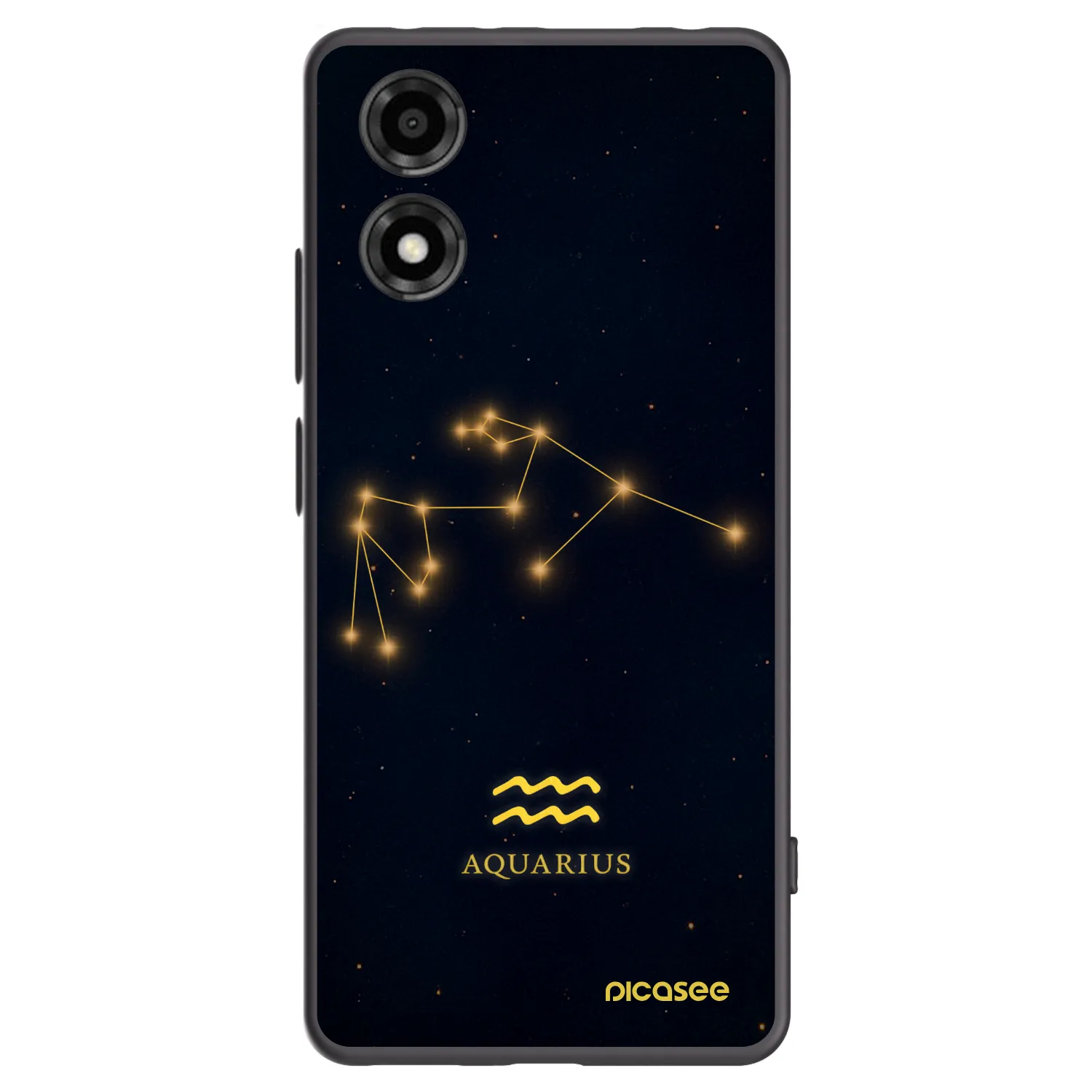 Picasee silikónový čierny obal pre Motorola Moto E14 - AQUARIUS