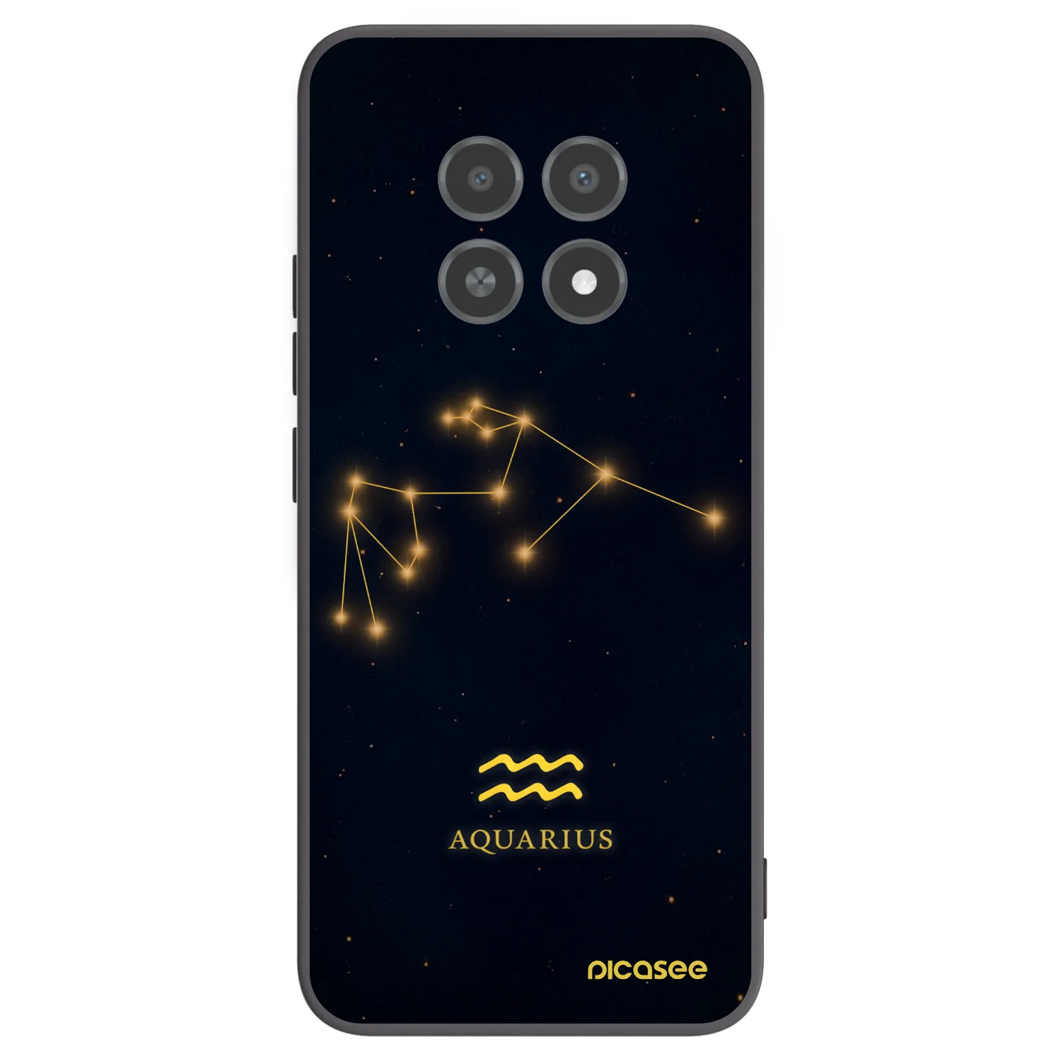 Picasee silikónový čierny obal pre Realme 12X - AQUARIUS