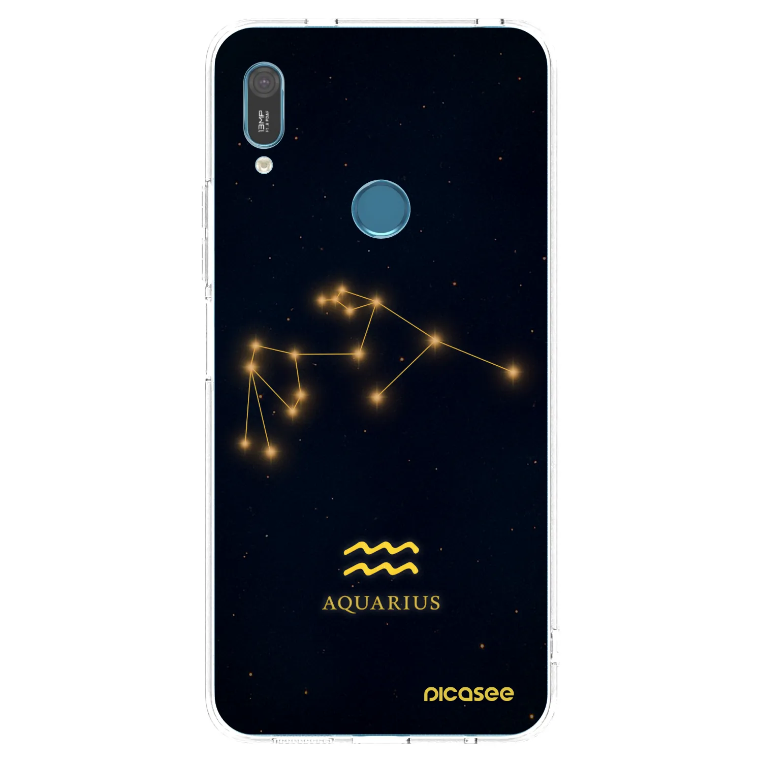 Picasee silikónový prehľadný obal pre Huawei Y6 2019 - AQUARIUS
