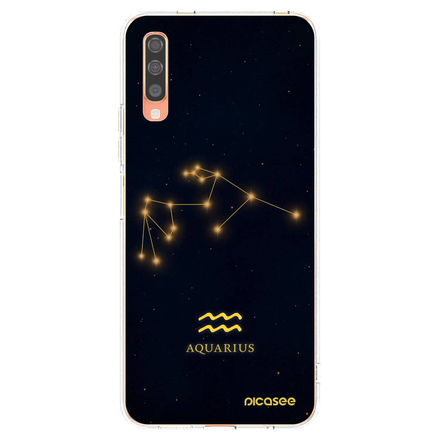 Picasee silikónový prehľadný obal pre Samsung Galaxy A70 A705F - AQUARIUS
