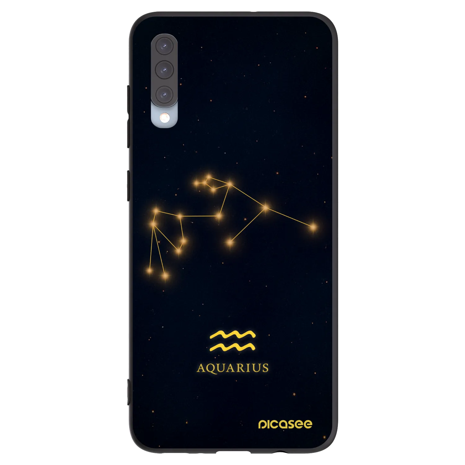 Picasee silikónový čierny obal pre Samsung Galaxy A70 A705F - AQUARIUS