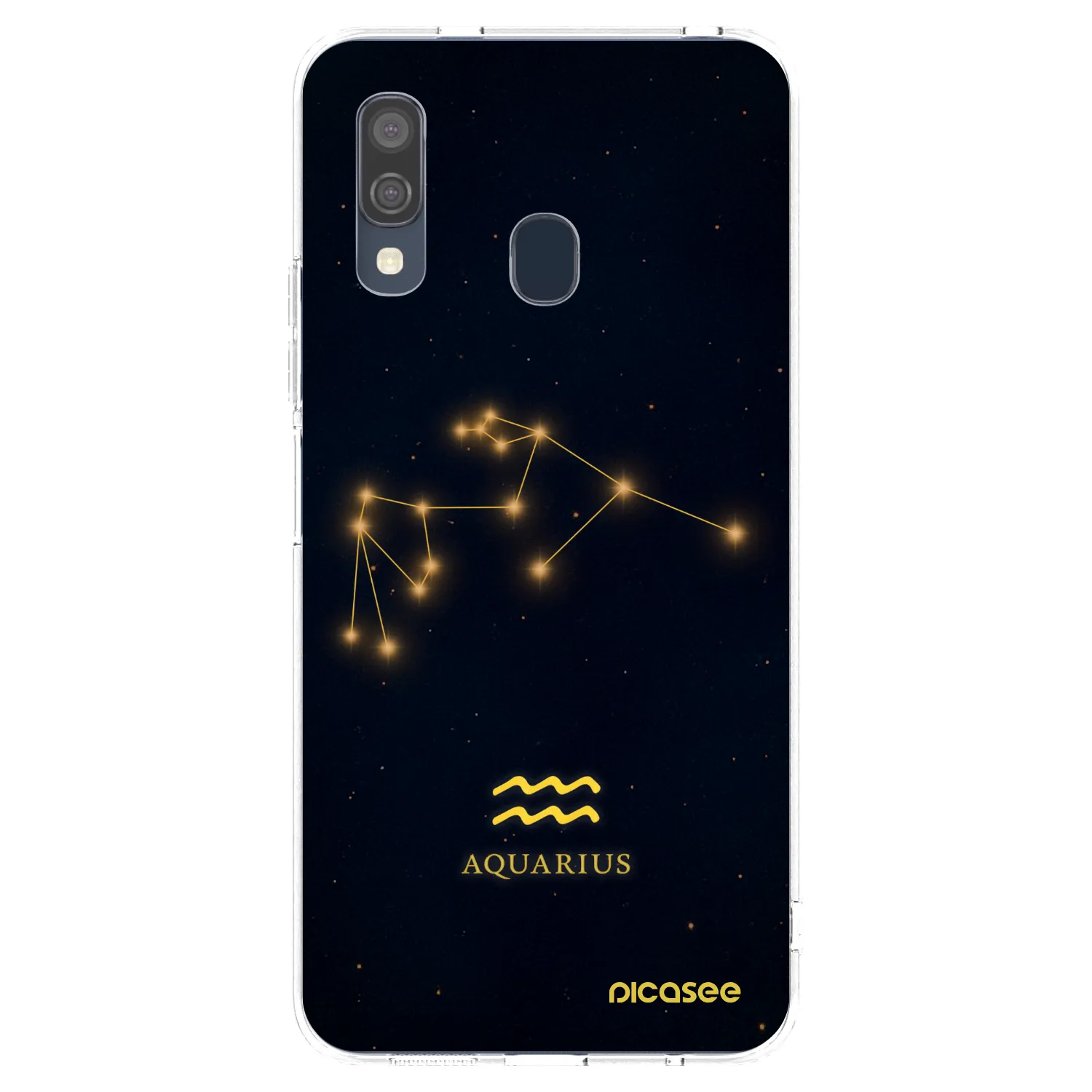 Picasee silikónový prehľadný obal pre Samsung Galaxy A40 A405F - AQUARIUS