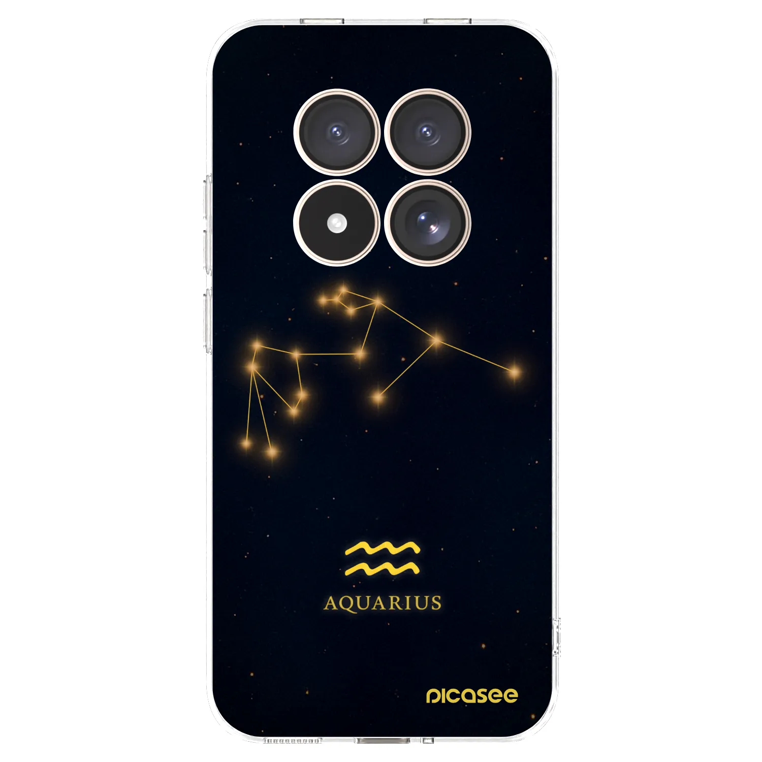 Picasee silikónový prehľadný obal pre Xiaomi Redmi Note 15 Pro 4G - AQUARIUS