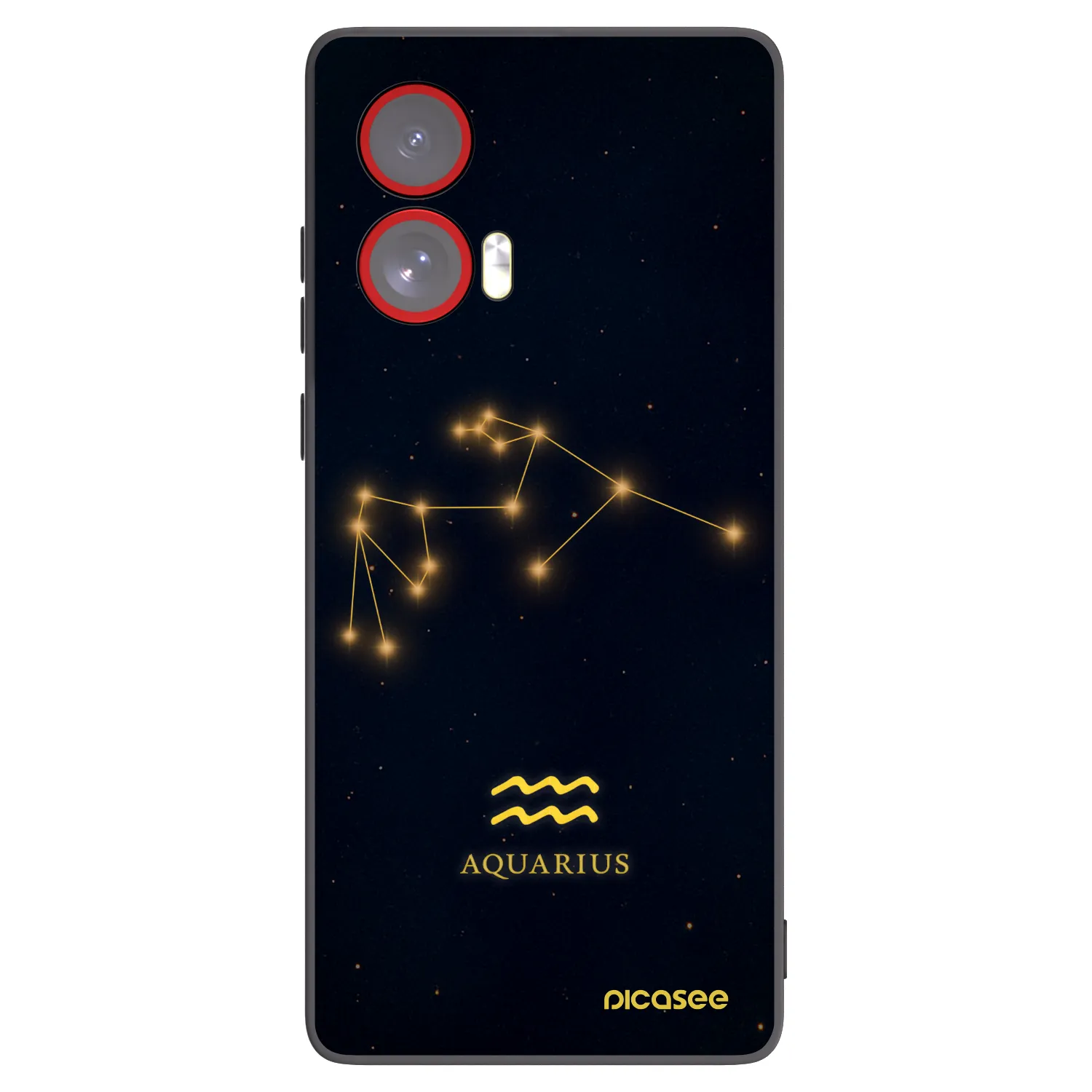 Silikónový čierny obal pre Motorola Edge 50 Fusion - AQUARIUS