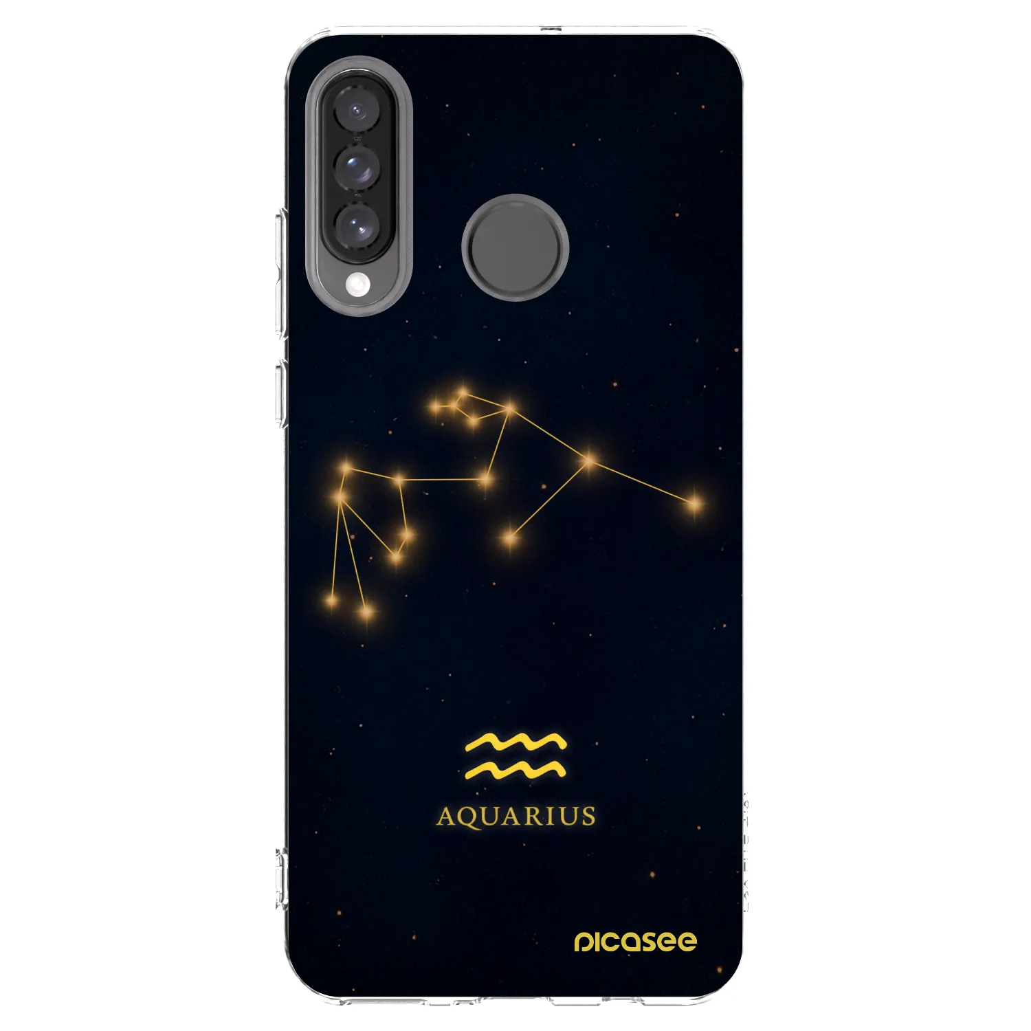 Picasee silikónový prehľadný obal pre Huawei P30 Lite - AQUARIUS