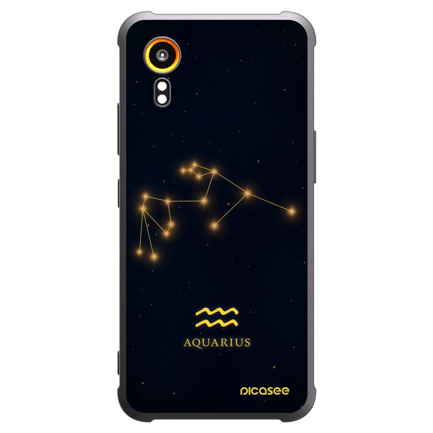 Picasee silikónový čierny obal pre Samsung Galaxy Xcover 7 - AQUARIUS