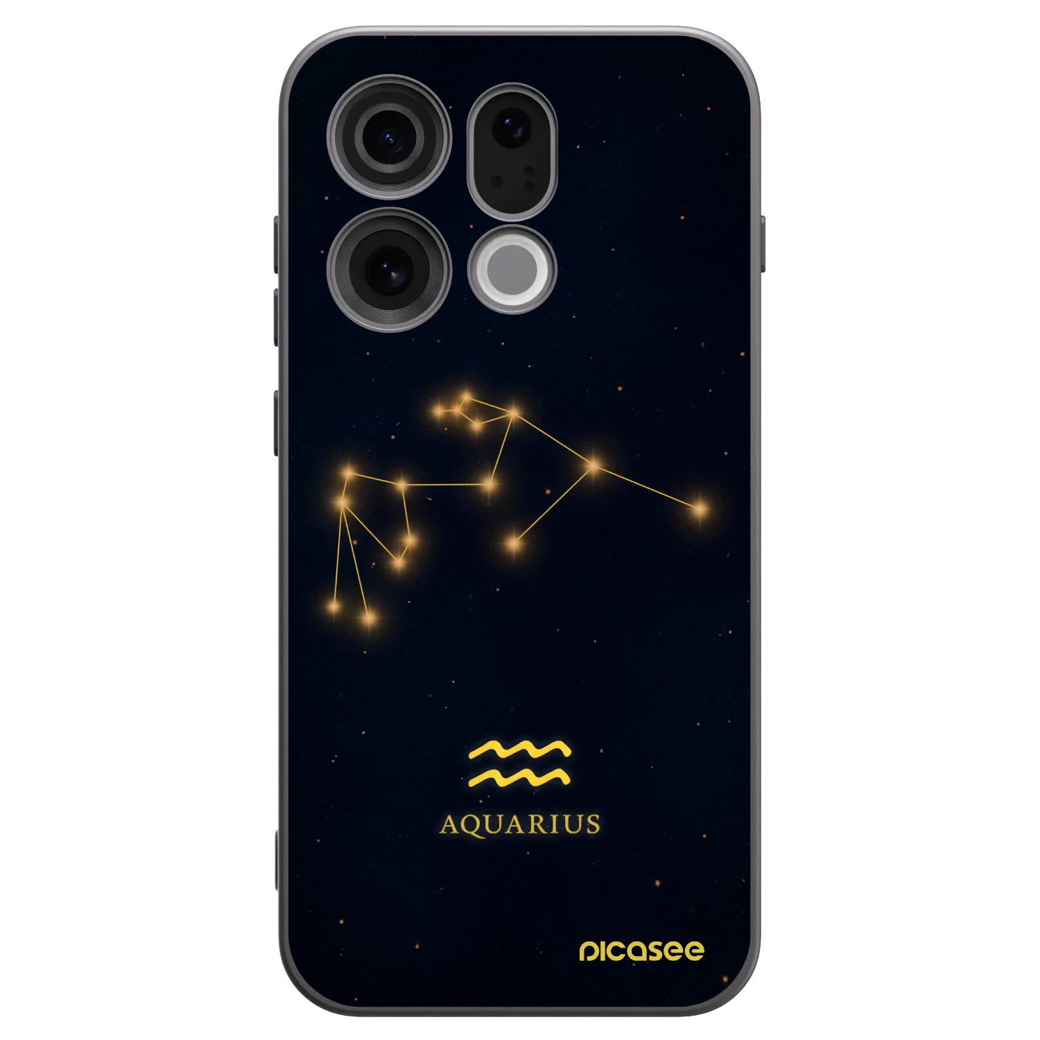Picasee silikónový čierny obal pre OPPO Find X9 - AQUARIUS