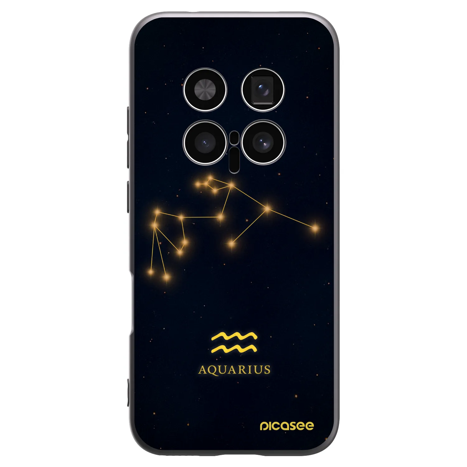 Picasee silikónový čierny obal pre Honor Magic8 Pro 5G - AQUARIUS