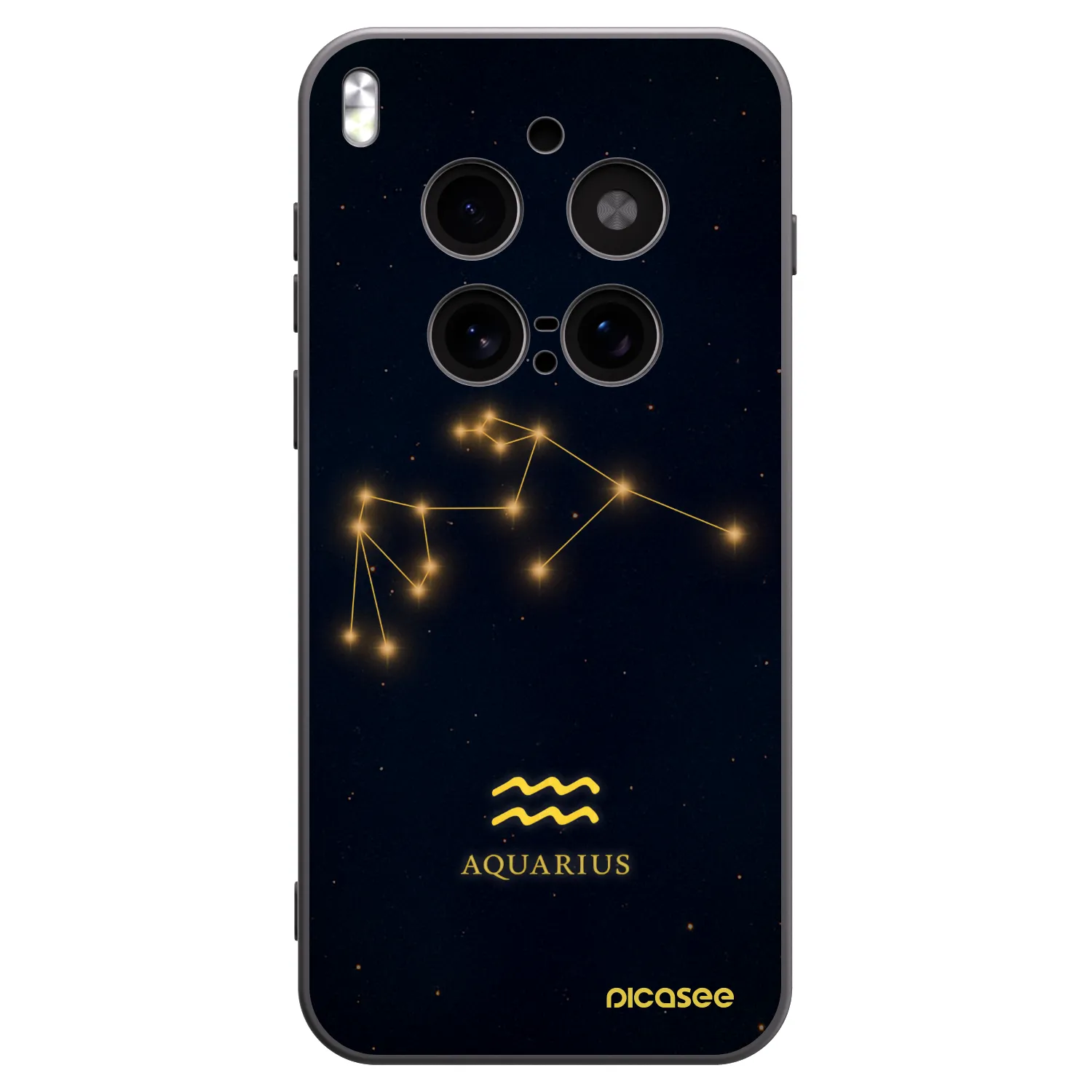 Picasee silikónový čierny obal pre Vivo X300 Pro - AQUARIUS