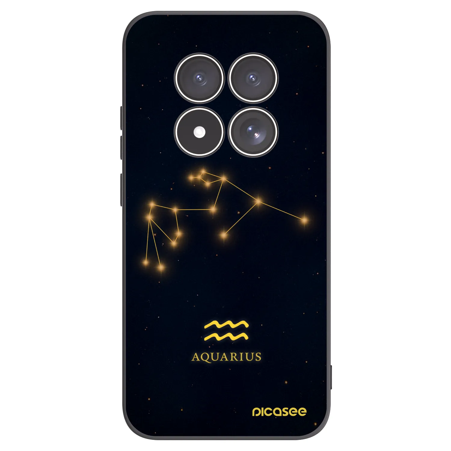 Picasee silikónový čierny obal pre Xiaomi Redmi Note 15 Pro 5G - AQUARIUS