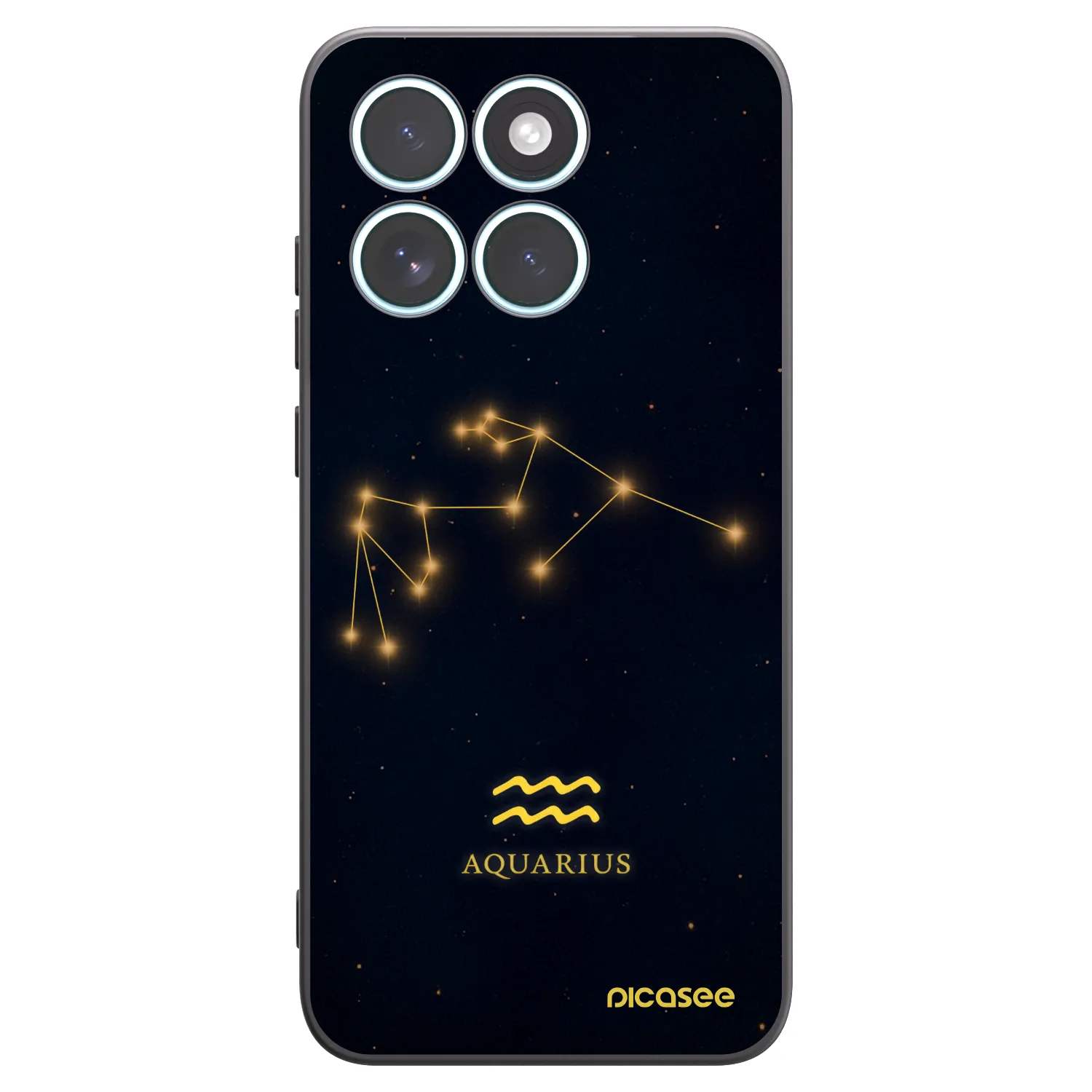 Picasee silikónový čierny obal pre Motorola Edge 70 Fusion - AQUARIUS