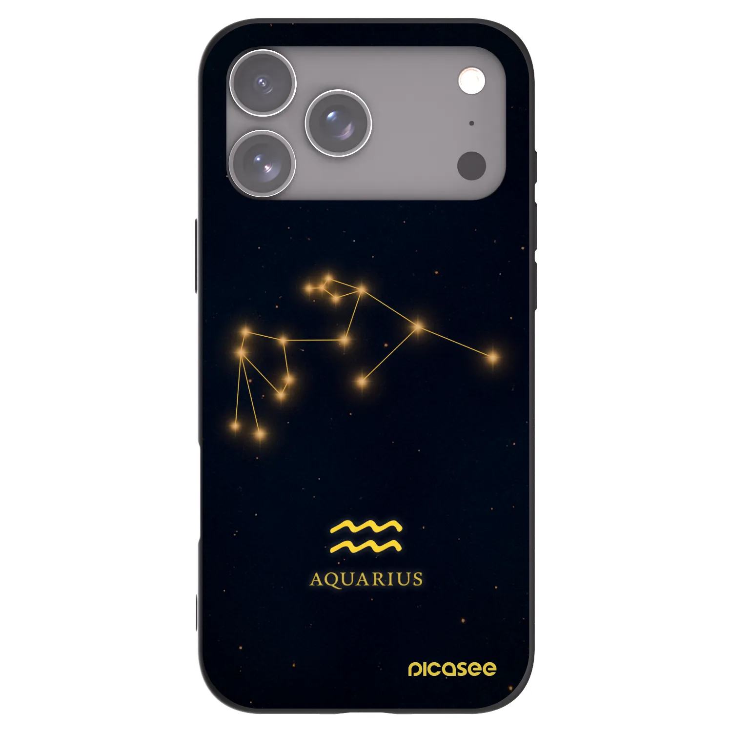 Picasee silikónový čierny obal pre Apple iPhone 18 Pro Max - AQUARIUS