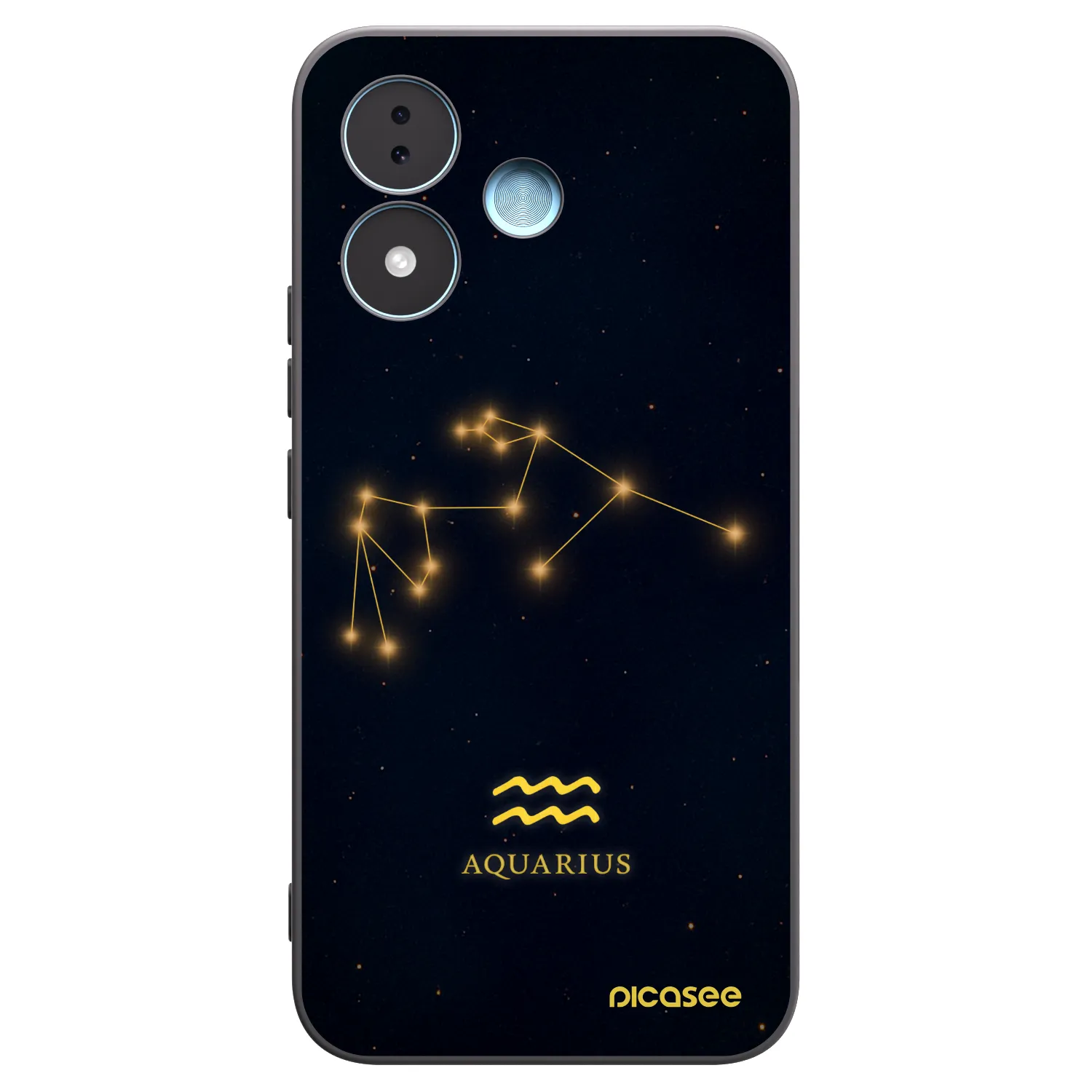 Picasee silikónový čierny obal pre Xiaomi Redmi Note 17 5G - AQUARIUS