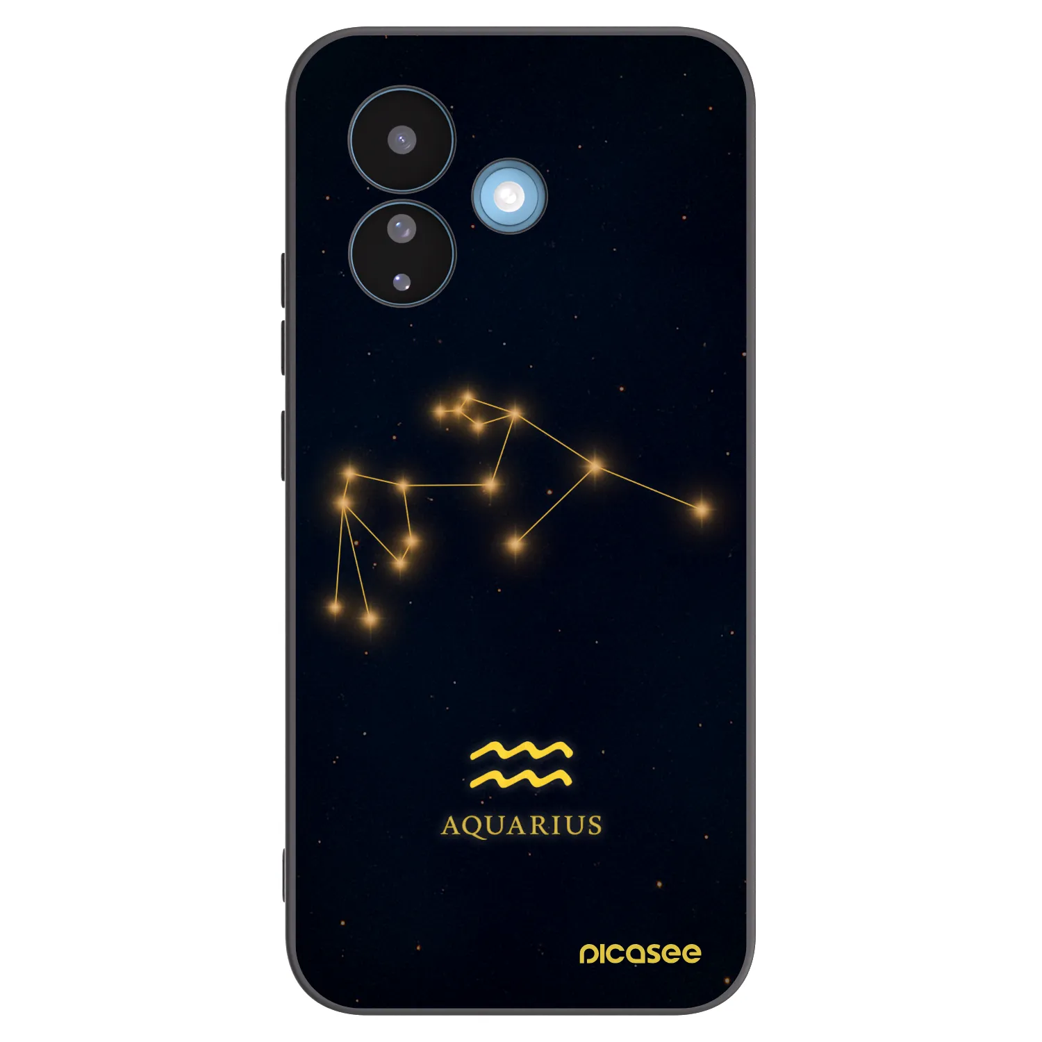 Picasee silikónový čierny obal pre Xiaomi Redmi Note 17 Pro 5G - AQUARIUS