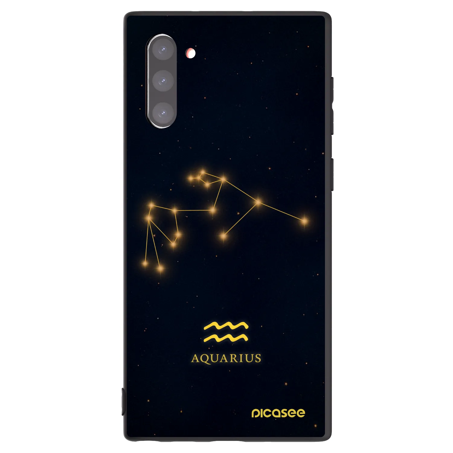 Picasee silikónový čierny obal pre Samsung Galaxy Note 10 N970F - AQUARIUS