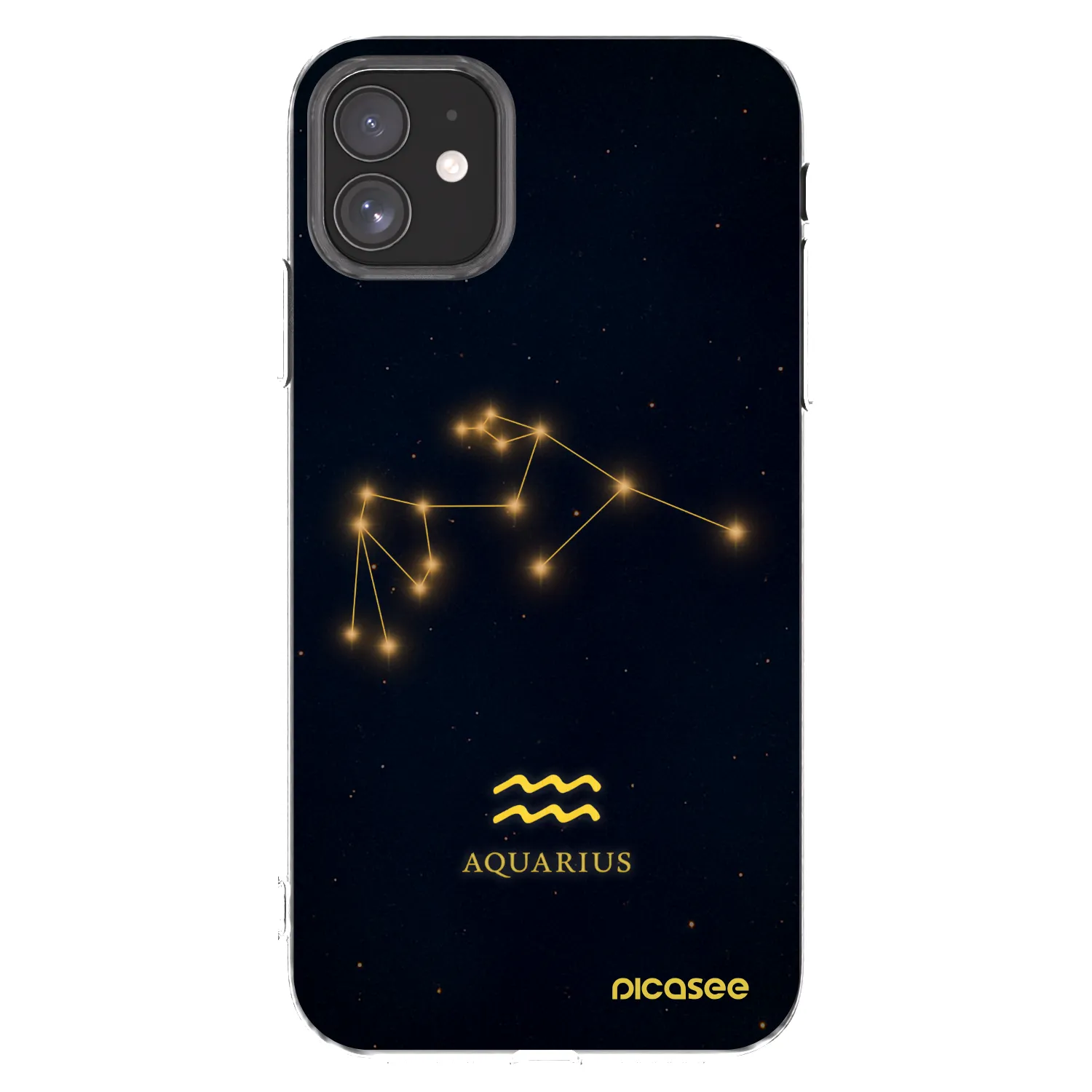 Picasee silikónový prehľadný obal pre Apple iPhone 11 - AQUARIUS