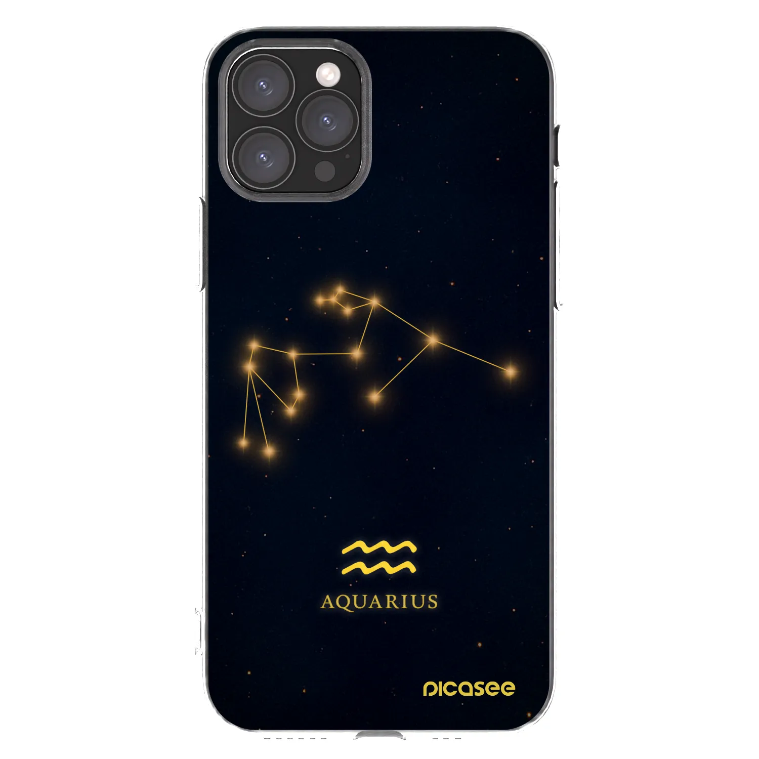 Picasee silikónový prehľadný obal pre Apple iPhone 11 Pro - AQUARIUS