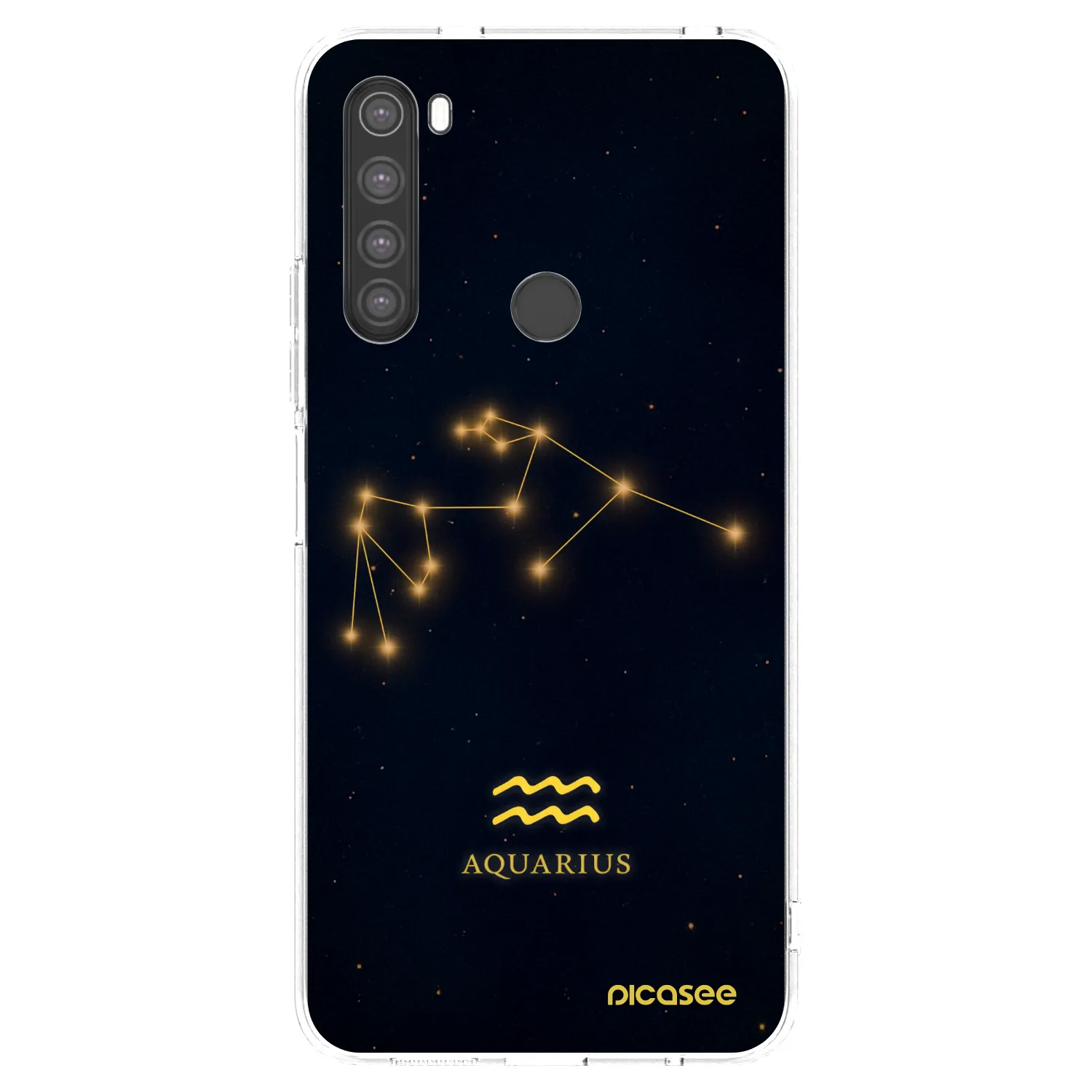 Picasee silikónový prehľadný obal pre Xiaomi Redmi Note 8 - AQUARIUS