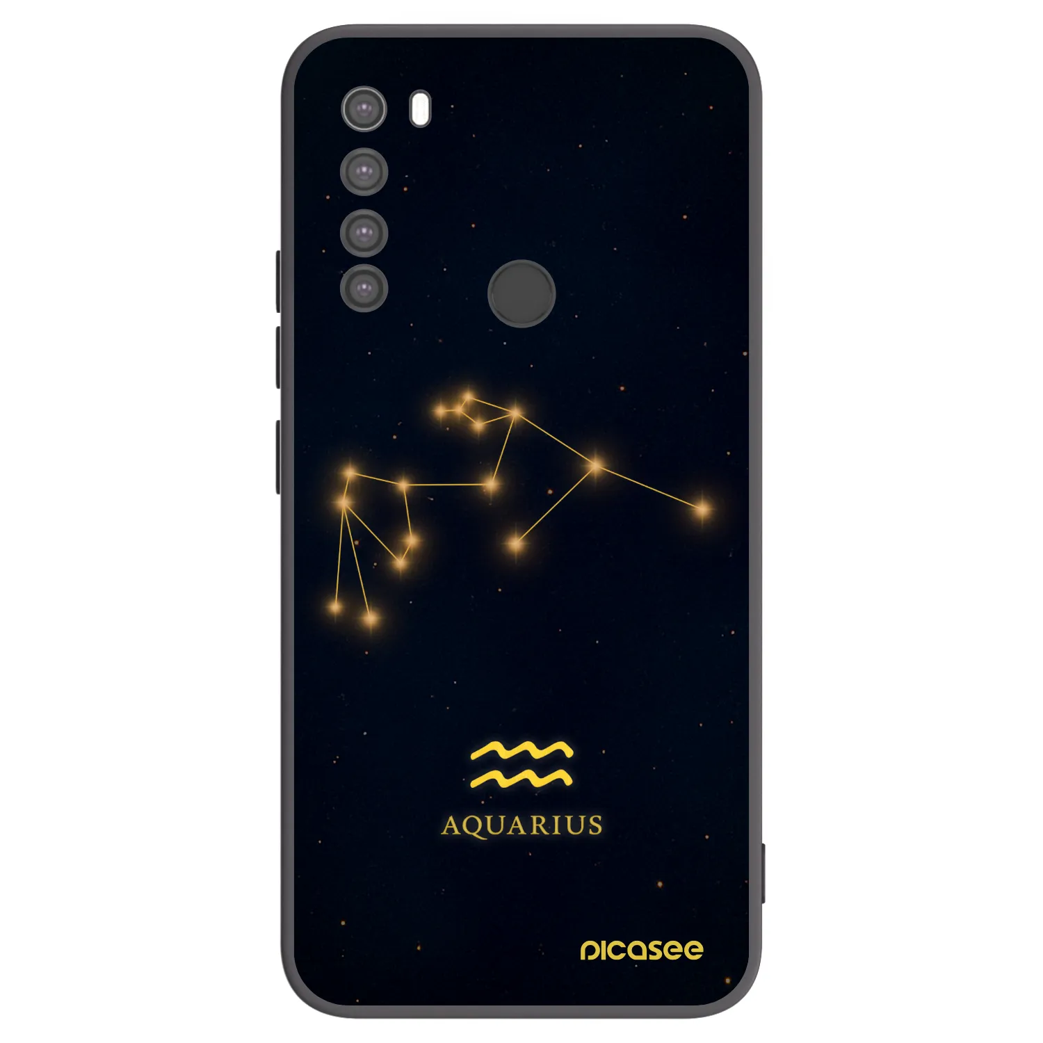 Picasee silikónový čierny obal pre Xiaomi Redmi Note 8 - AQUARIUS
