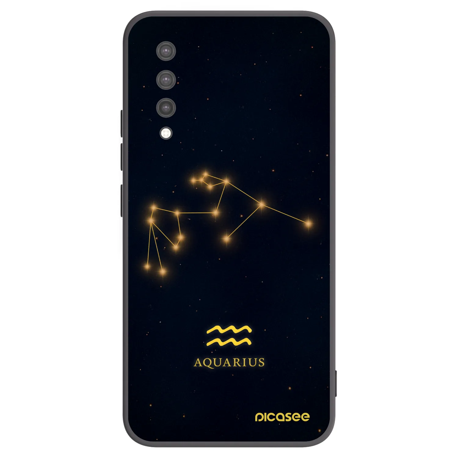 Silikónový čierny obal pre Xiaomi Mi 9 Lite - AQUARIUS