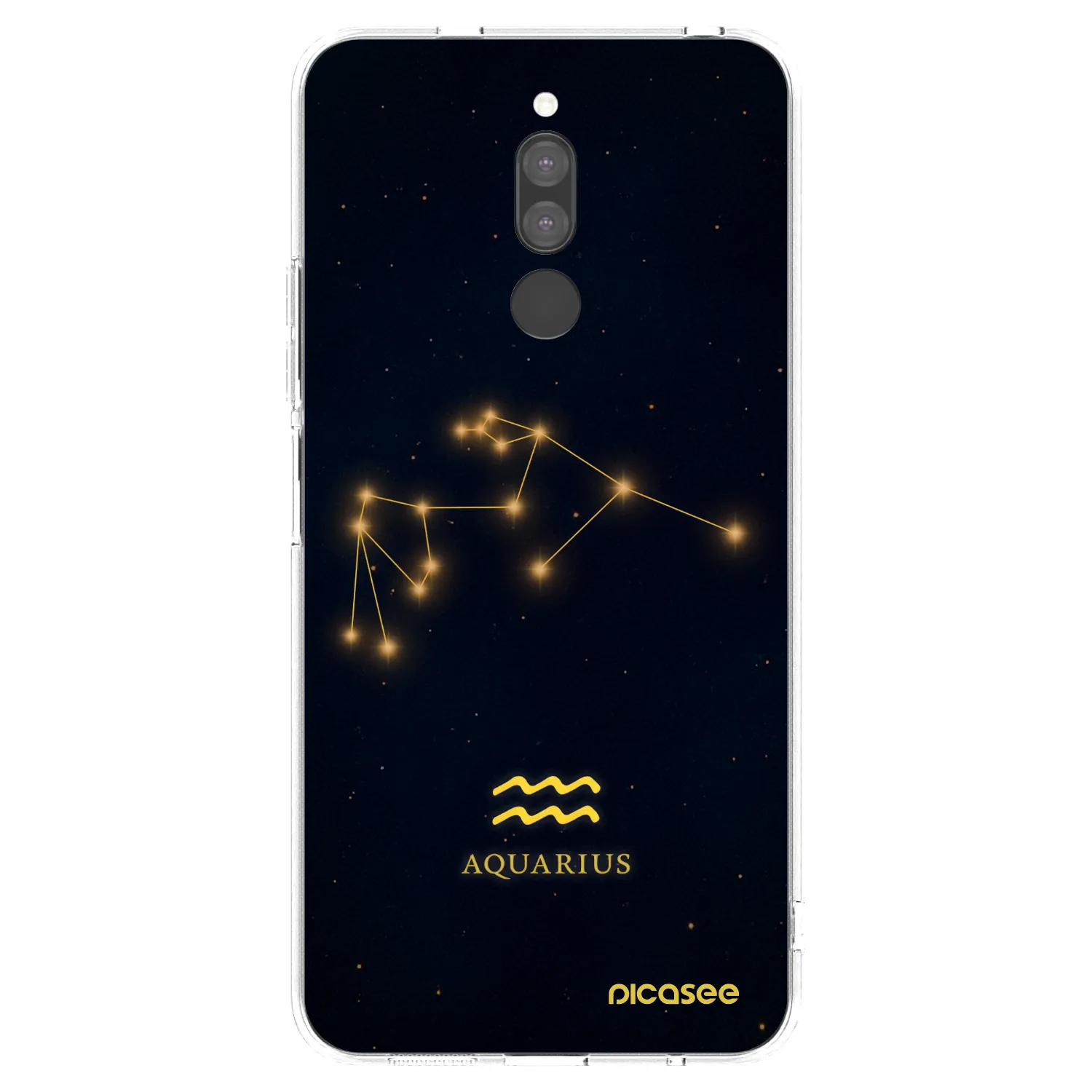 Silikónový prehľadný obal pre Xiaomi Redmi 8 - AQUARIUS