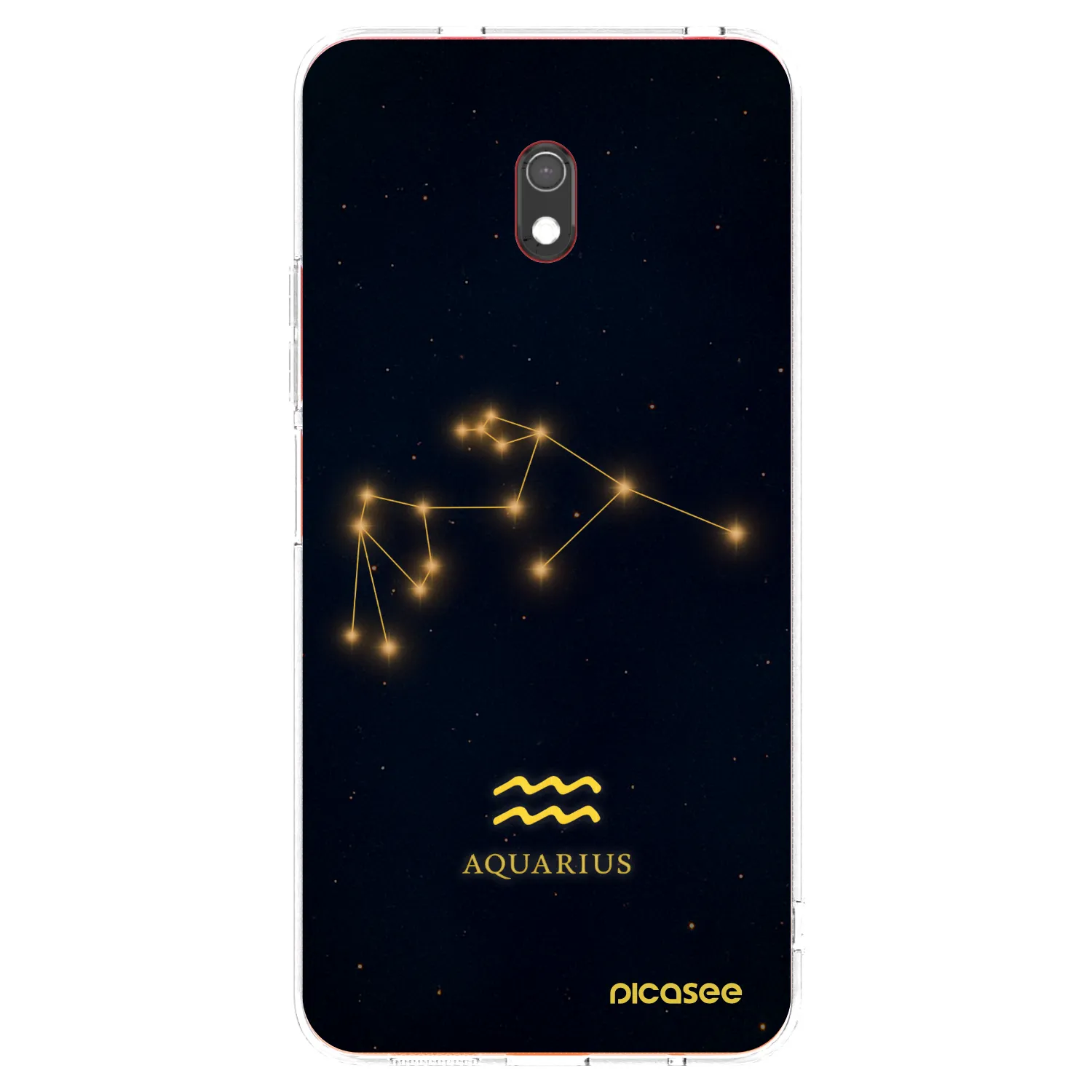Picasee silikónový prehľadný obal pre Xiaomi Redmi 8A - AQUARIUS