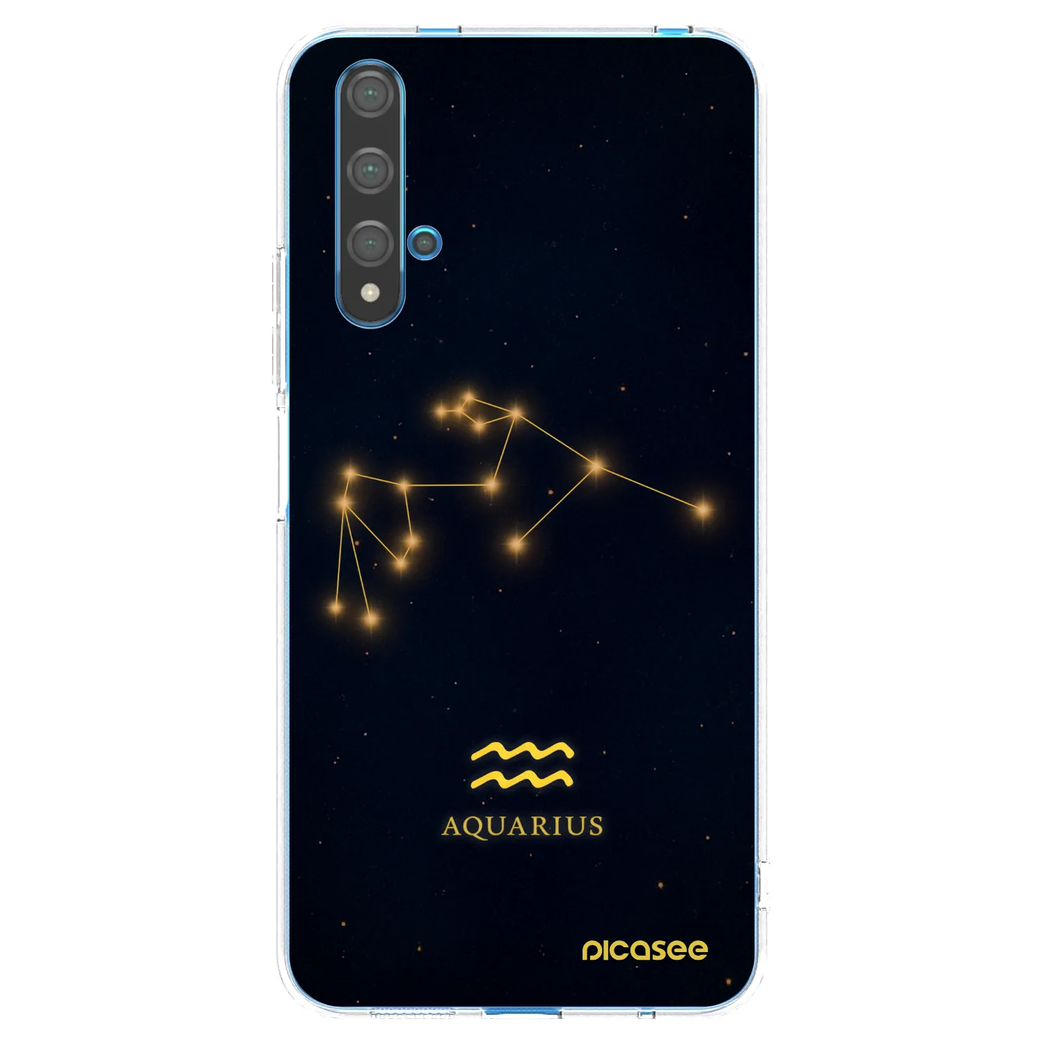 Picasee silikónový prehľadný obal pre Huawei Nova 5T - AQUARIUS