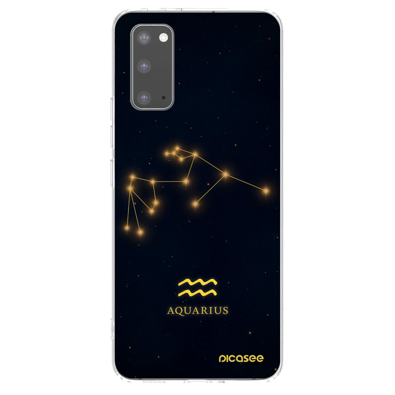 Picasee silikónový prehľadný obal pre Samsung Galaxy S20 G980F - AQUARIUS
