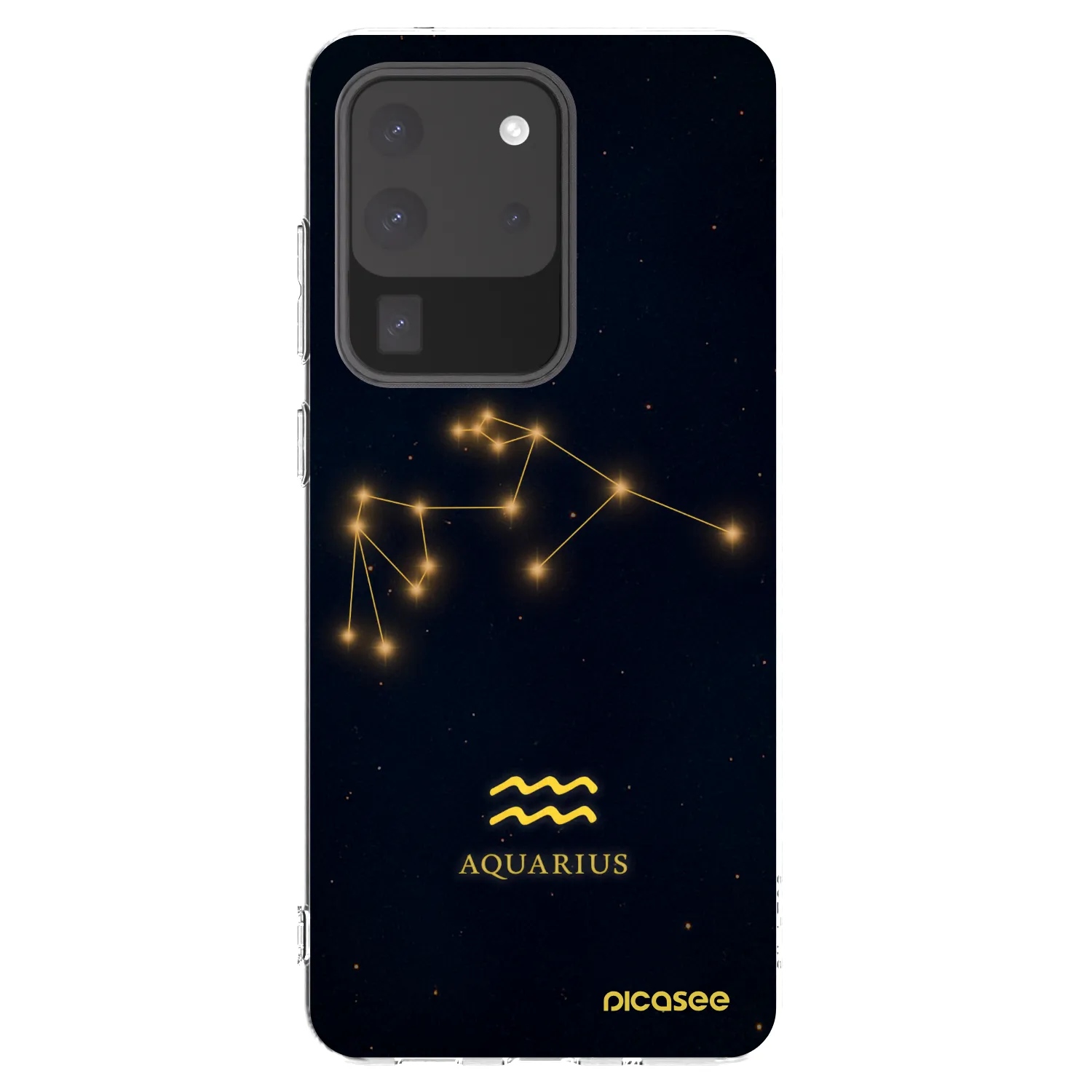 Picasee silikónový prehľadný obal pre Samsung Galaxy S20 Ultra 5G G988F - AQUARIUS