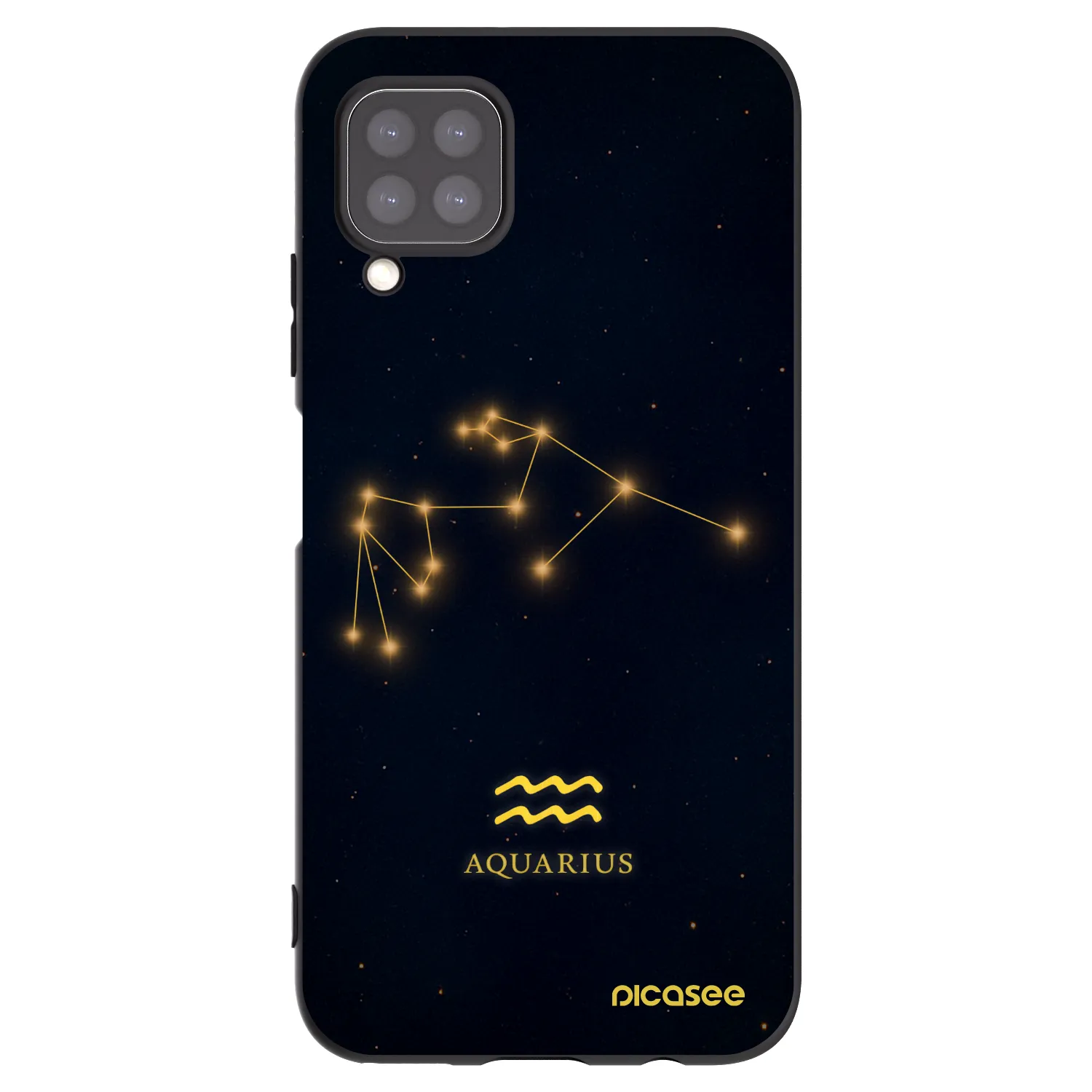 Picasee silikónový čierny obal pre Huawei P40 Lite - AQUARIUS