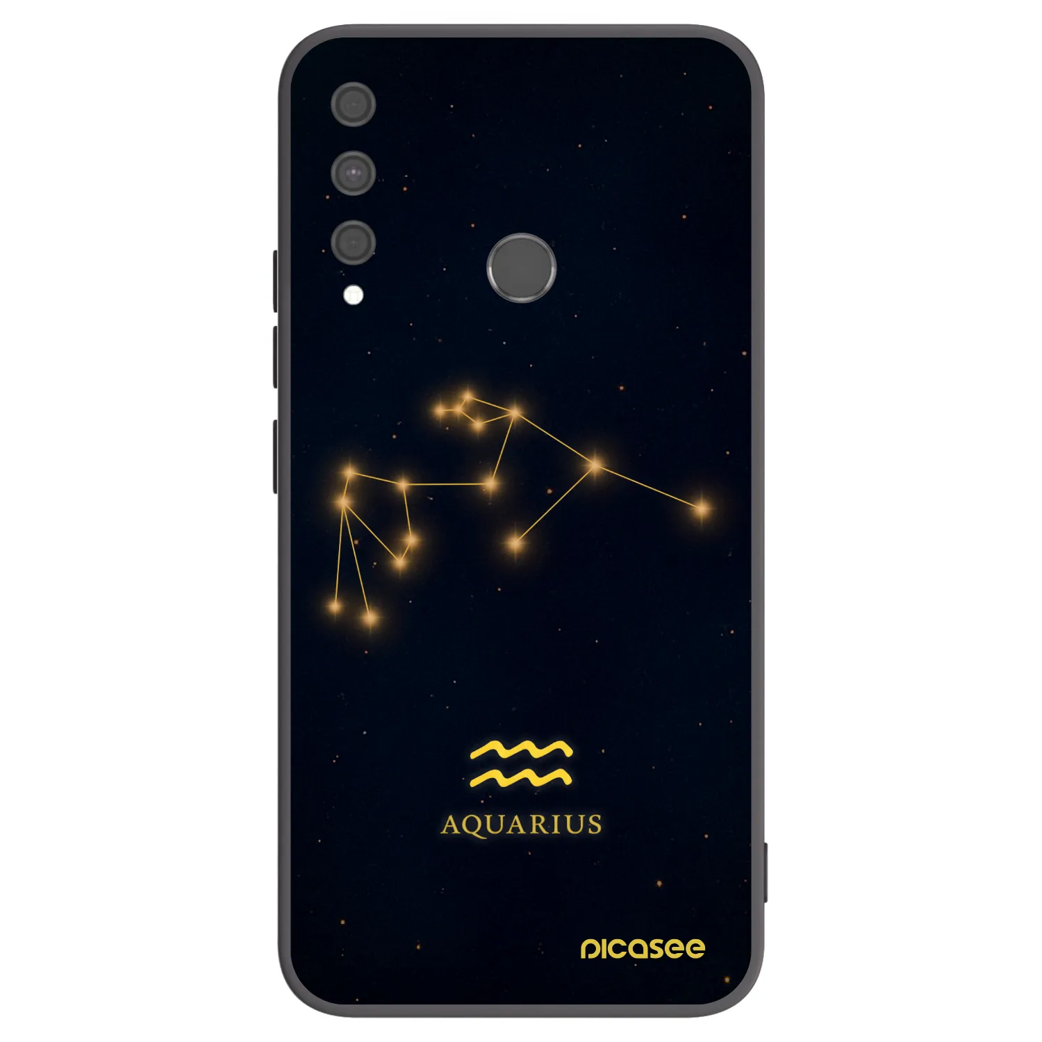 Picasee silikónový čierny obal pre Huawei P40 Lite E - AQUARIUS