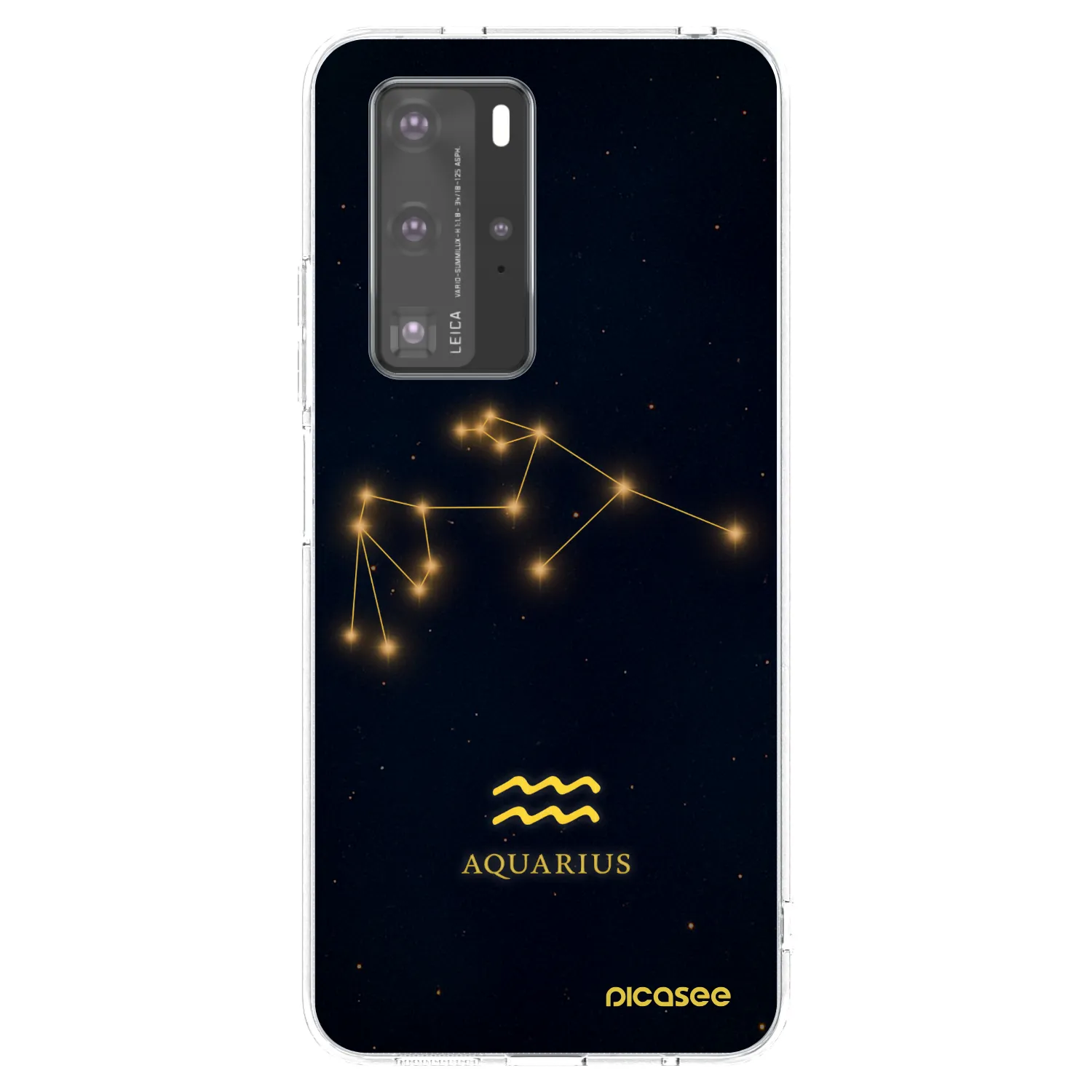 Picasee silikónový prehľadný obal pre Huawei P40 Pro - AQUARIUS