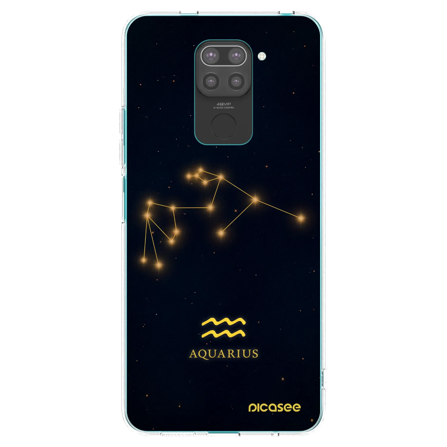 Picasee silikónový čierny obal pre Xiaomi Redmi Note 9 - AQUARIUS
