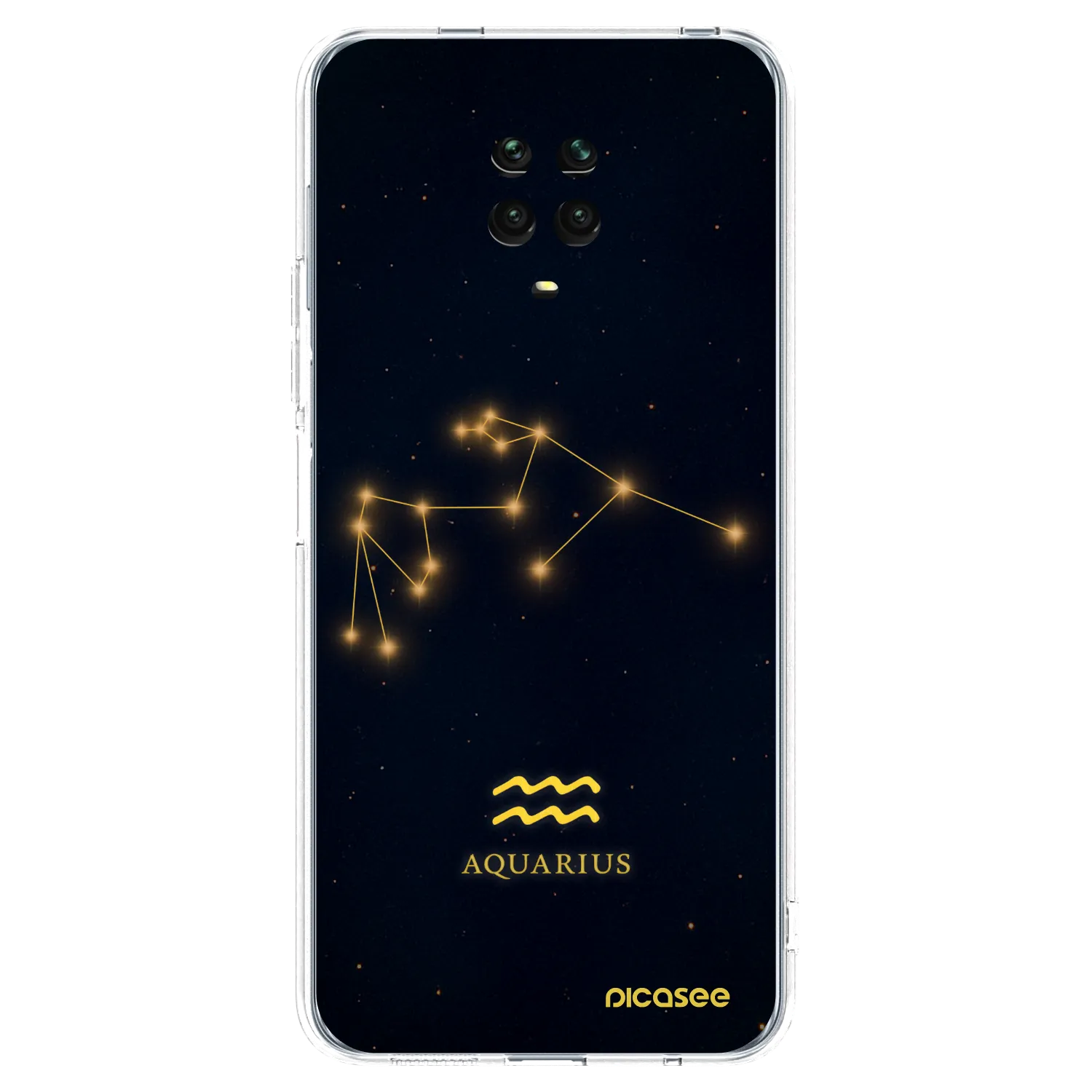 Picasee silikónový prehľadný obal pre Xiaomi Redmi Note 9S - AQUARIUS