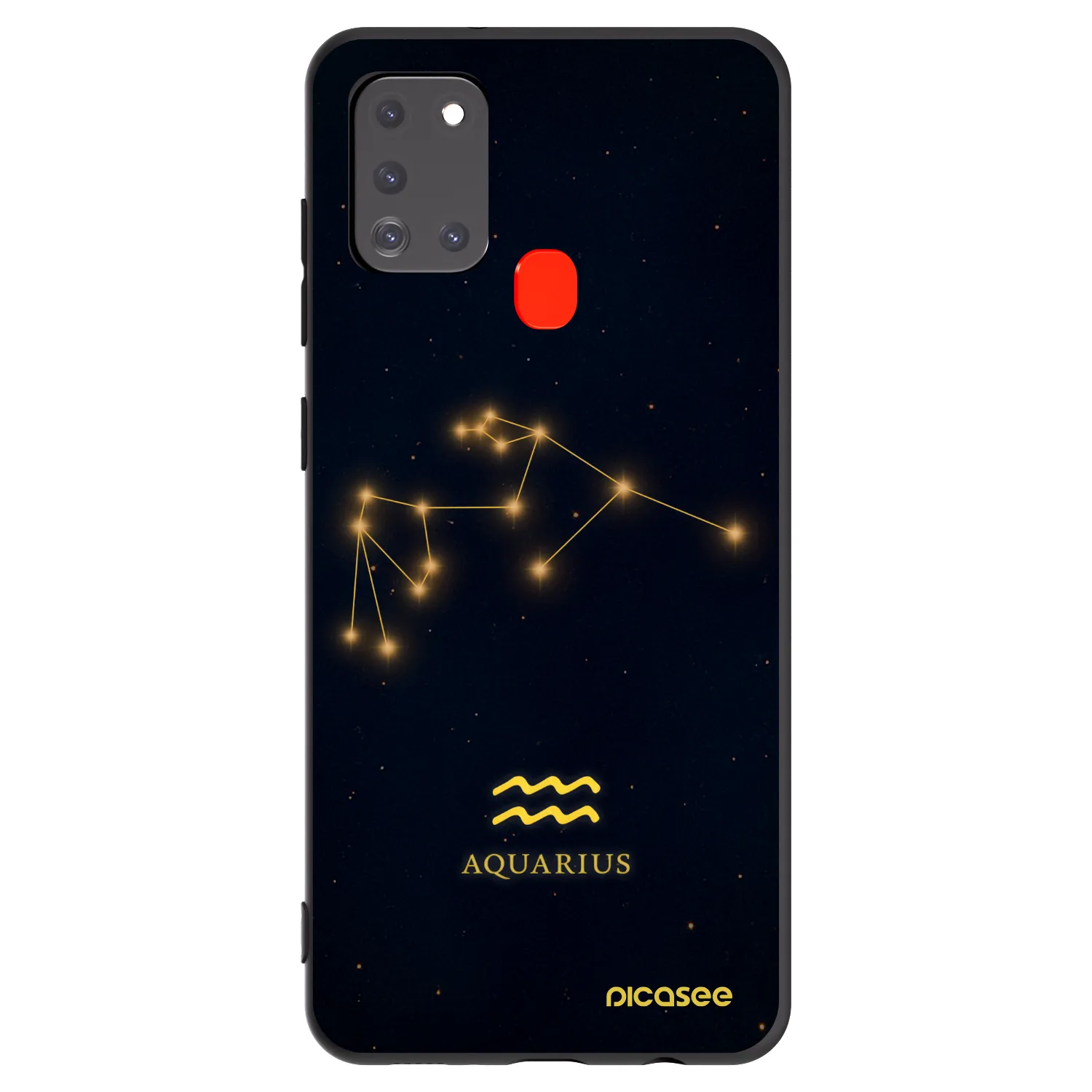 Picasee silikónový čierny obal pre Samsung Galaxy A21s - AQUARIUS