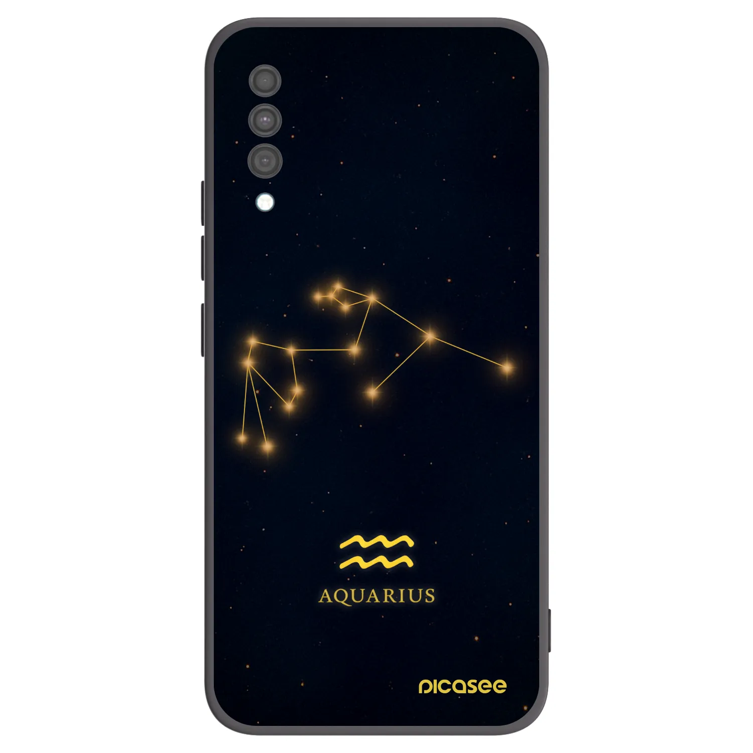 Picasee silikónový čierny obal pre Samsung Galaxy A30s A307F - AQUARIUS