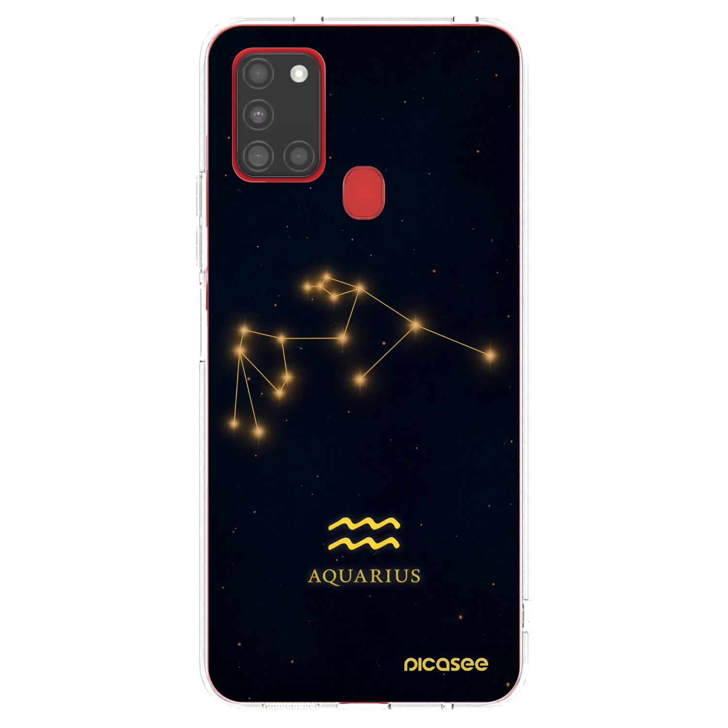 Picasee silikónový prehľadný obal pre Samsung Galaxy A21s - AQUARIUS