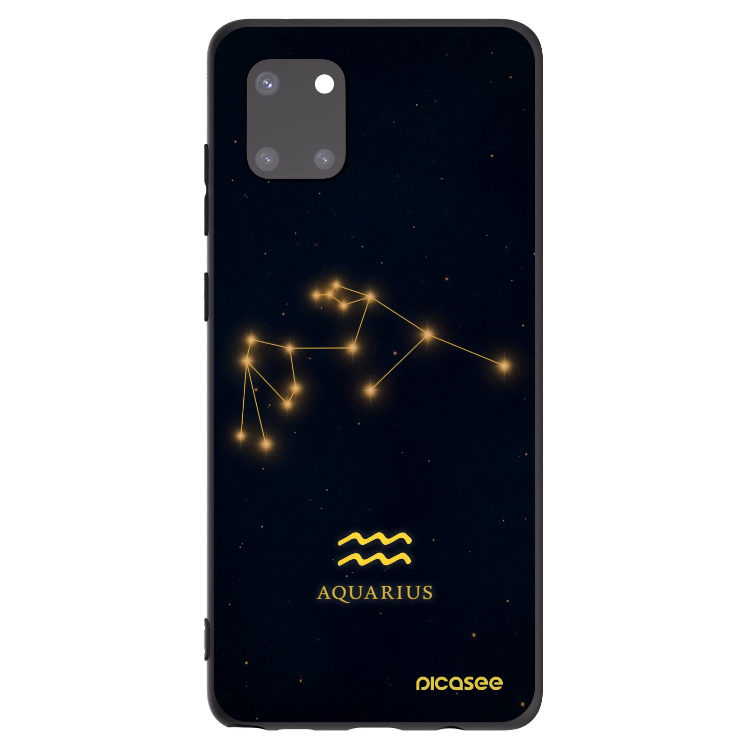 Picasee silikónový čierny obal pre Samsung Galaxy Note 10 Lite N770F - AQUARIUS