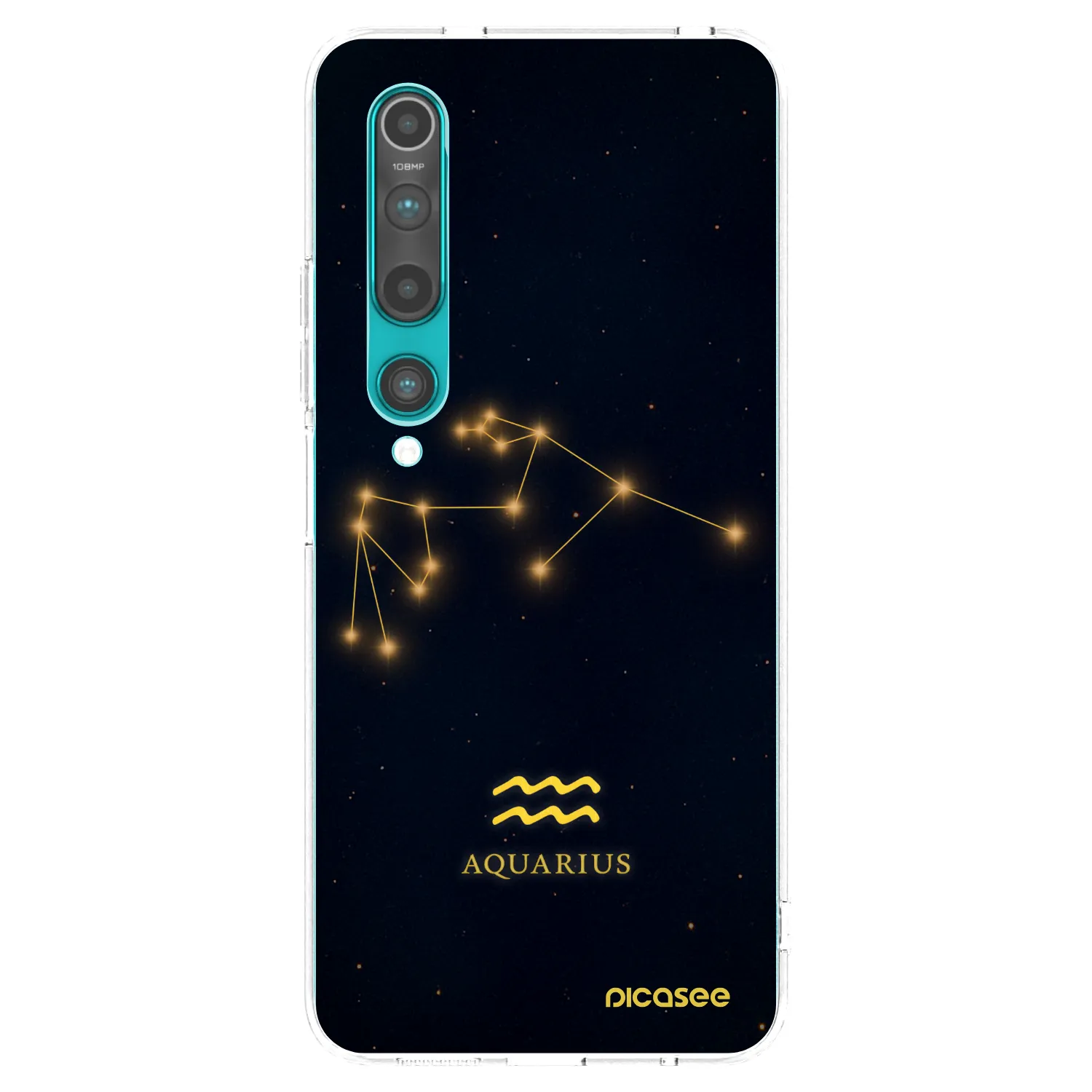 Picasee silikónový prehľadný obal pre Xiaomi Mi 10 - AQUARIUS