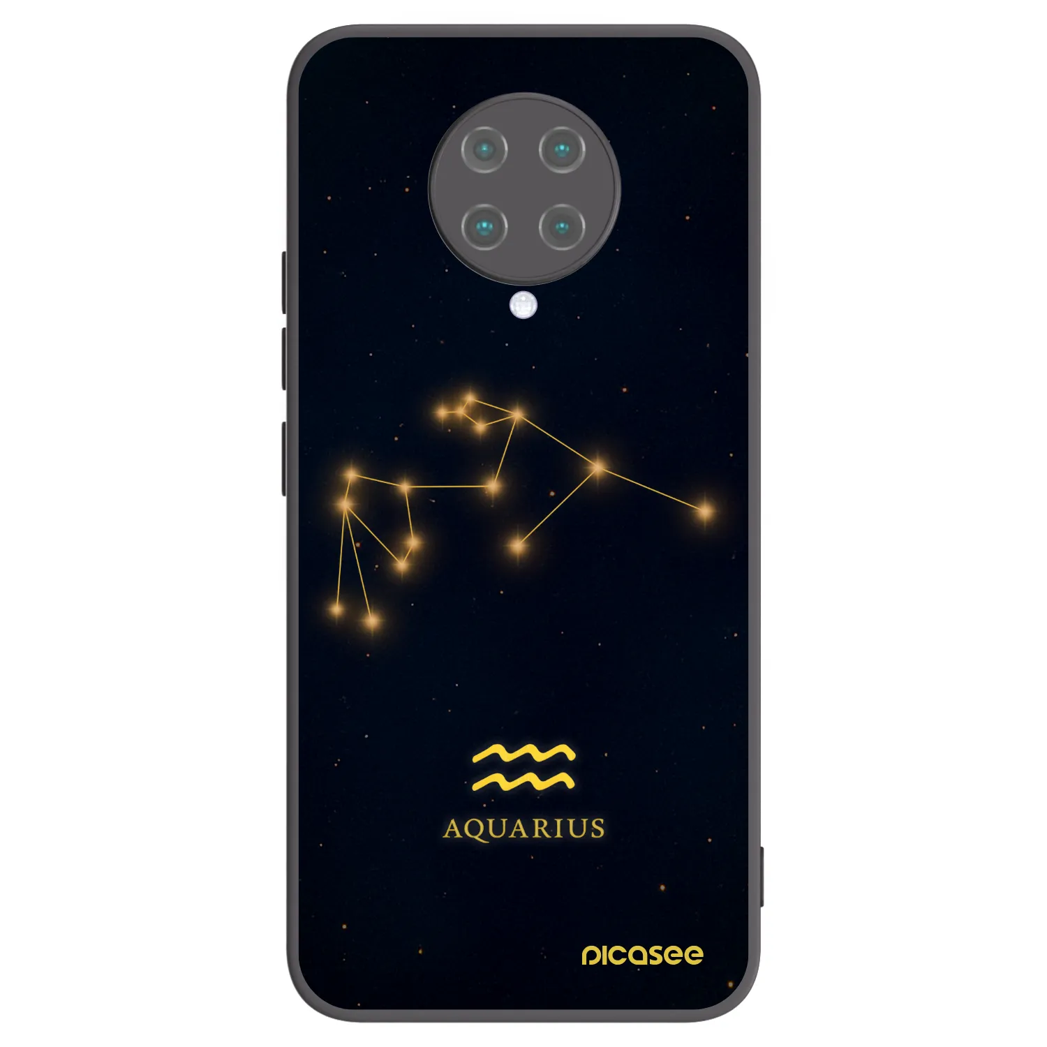 Picasee silikónový čierny obal pre Xiaomi Poco F2 Pro - AQUARIUS