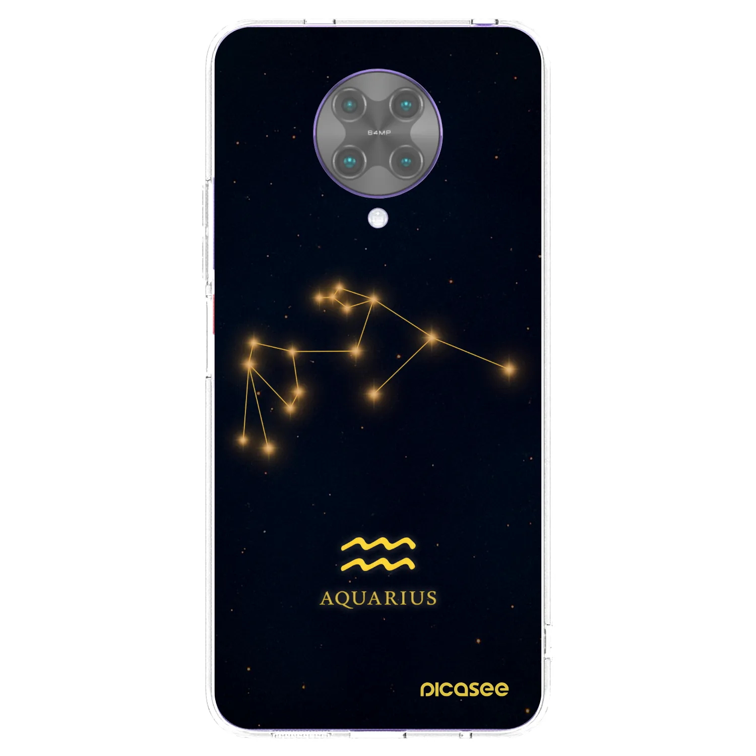 Silikónový prehľadný obal pre Xiaomi Poco F2 Pro - AQUARIUS