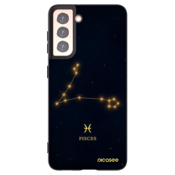Picasee silikónový čierny obal pre Samsung Galaxy S21 5G G991B - PISCES
