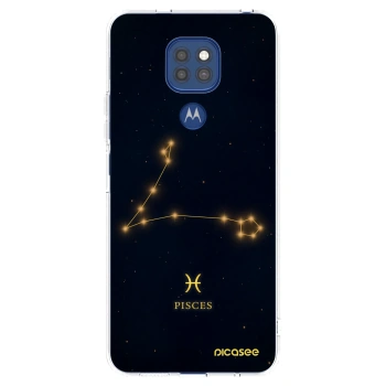 Picasee silikónový prehľadný obal pre Motorola Moto G9 Play - PISCES