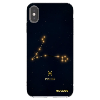 Picasee silikónový prehľadný obal pre Apple iPhone XS Max - PISCES