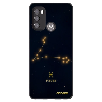 Picasee silikónový čierny obal pre Motorola Moto G60 - PISCES