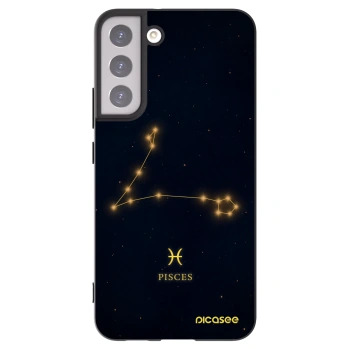 Picasee silikónový čierny obal pre Samsung Galaxy S22+ 5G - PISCES