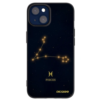 Picasee silikónový čierny obal pre Apple iPhone 14 - PISCES