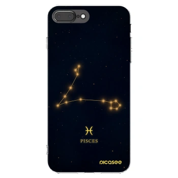 Picasee silikónový prehľadný obal pre Apple iPhone 8 Plus - PISCES